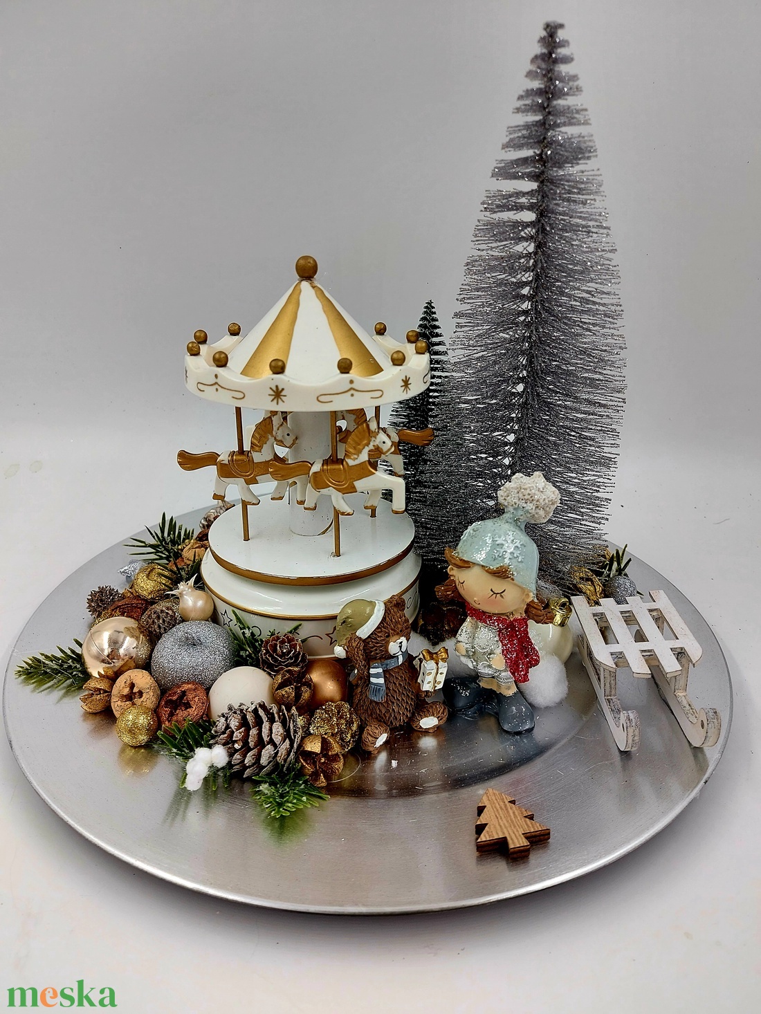 Zenélős körforgós asztali dísz - karácsony - adventi díszek - adventi asztaldísz - Meska.hu Zenélős körforgós asztali dísz - karácsony - adventi díszek - adventi asztaldísz - Meska.hu