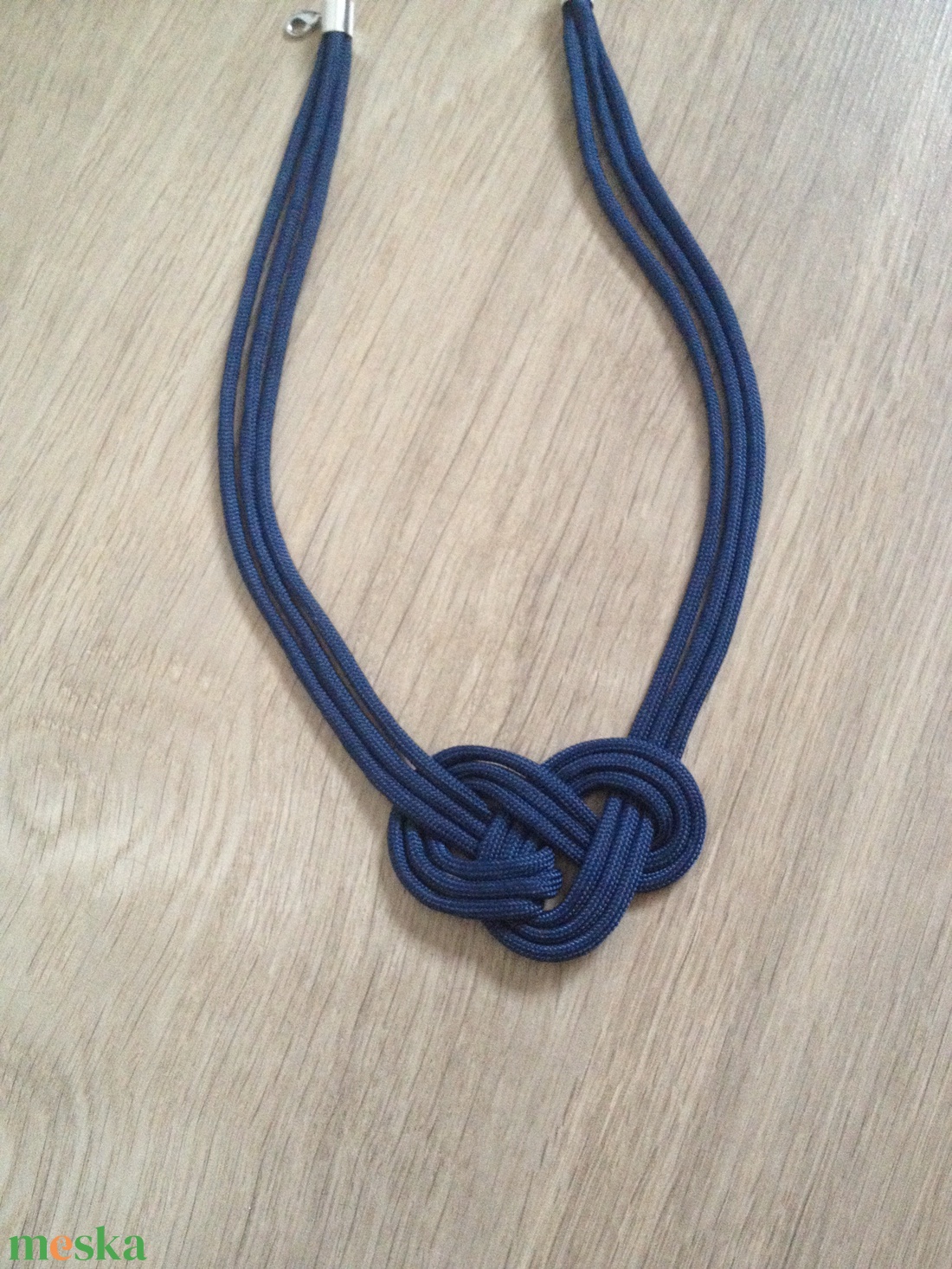 Háromkarikás paracord kék fonott nyaklánc - ékszer - nyaklánc - medálos nyaklánc - Meska.hu Háromkarikás paracord kék fonott nyaklánc - ékszer - nyaklánc - medálos nyaklánc - Meska.hu
