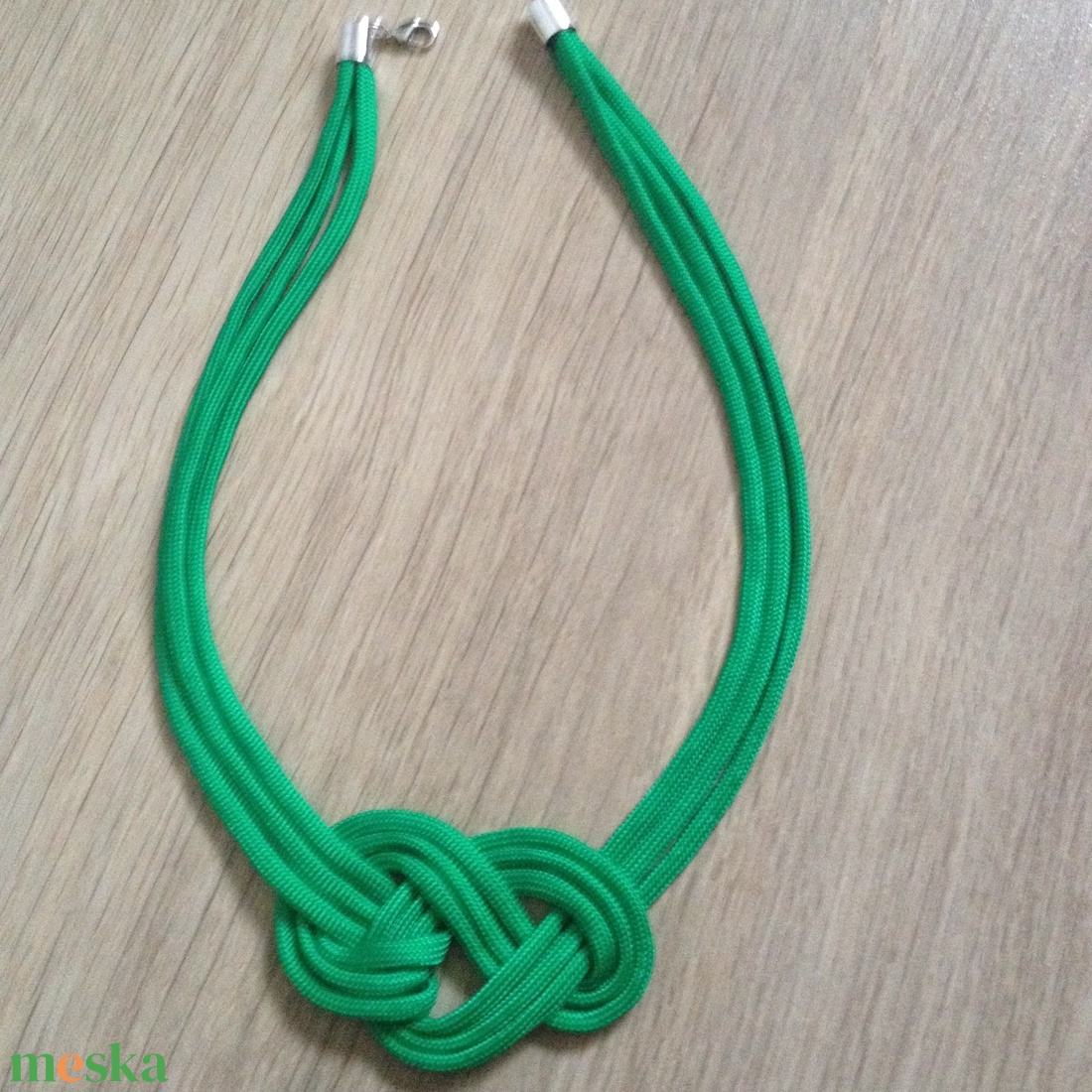Háromkarikás paracord fonatos zöld nyaklánc - ékszer - nyaklánc - medálos nyaklánc - Meska.hu Háromkarikás paracord fonatos zöld nyaklánc - ékszer - nyaklánc - medálos nyaklánc - Meska.hu