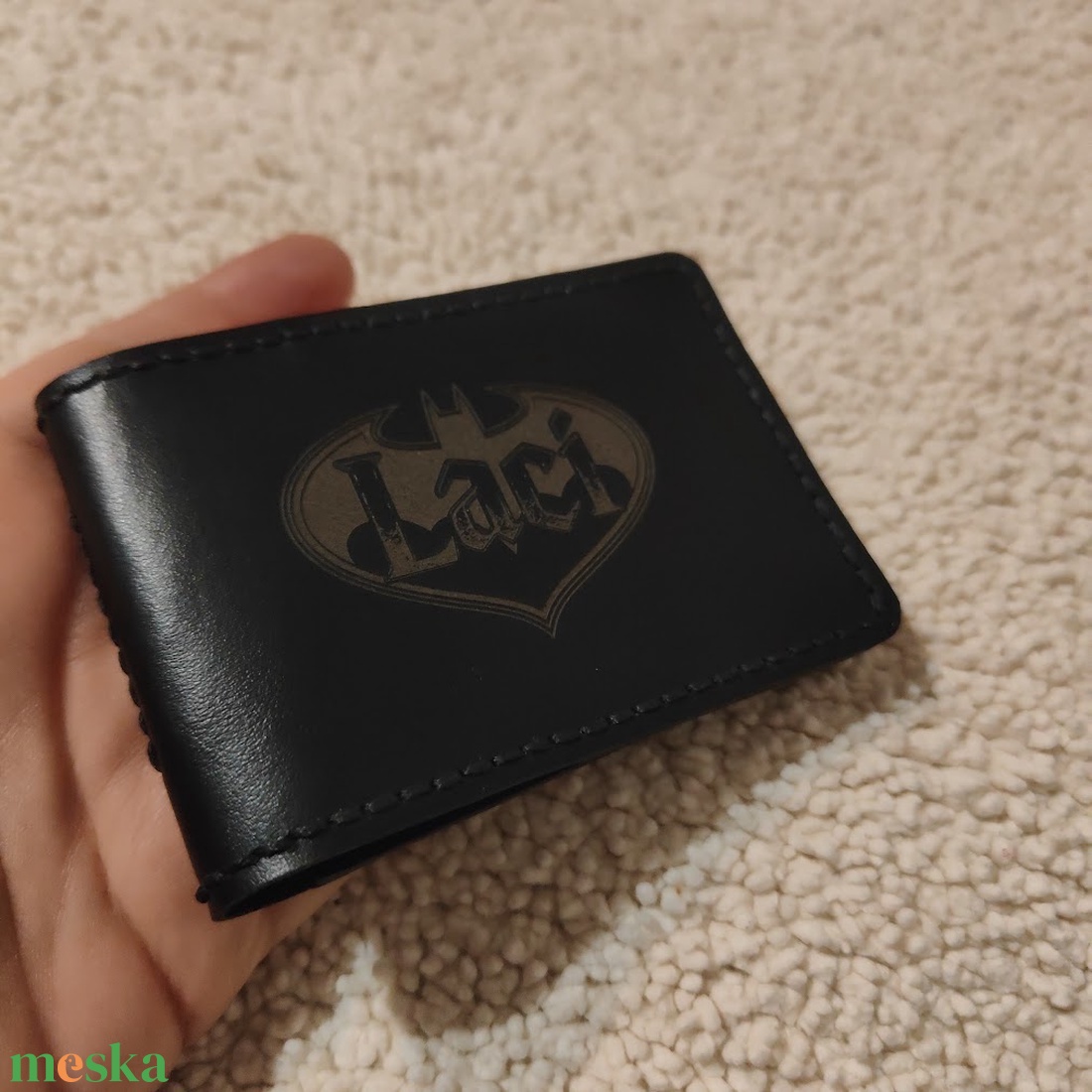 Szuperhős bőr igazolványtartó  személyre szabható, extra kártyatartóval - táska & tok - pénztárca & más tok - kártyatartó & irattartó - Meska.hu