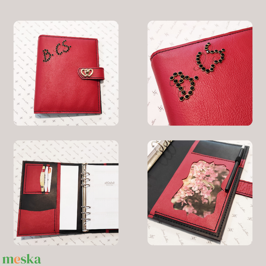 Executive Bőr Gyűrűs Mappa � Prémium Szervező Sokzsebes Kialakítással - otthon & életmód - papír, írószer - mappa - Meska.hu