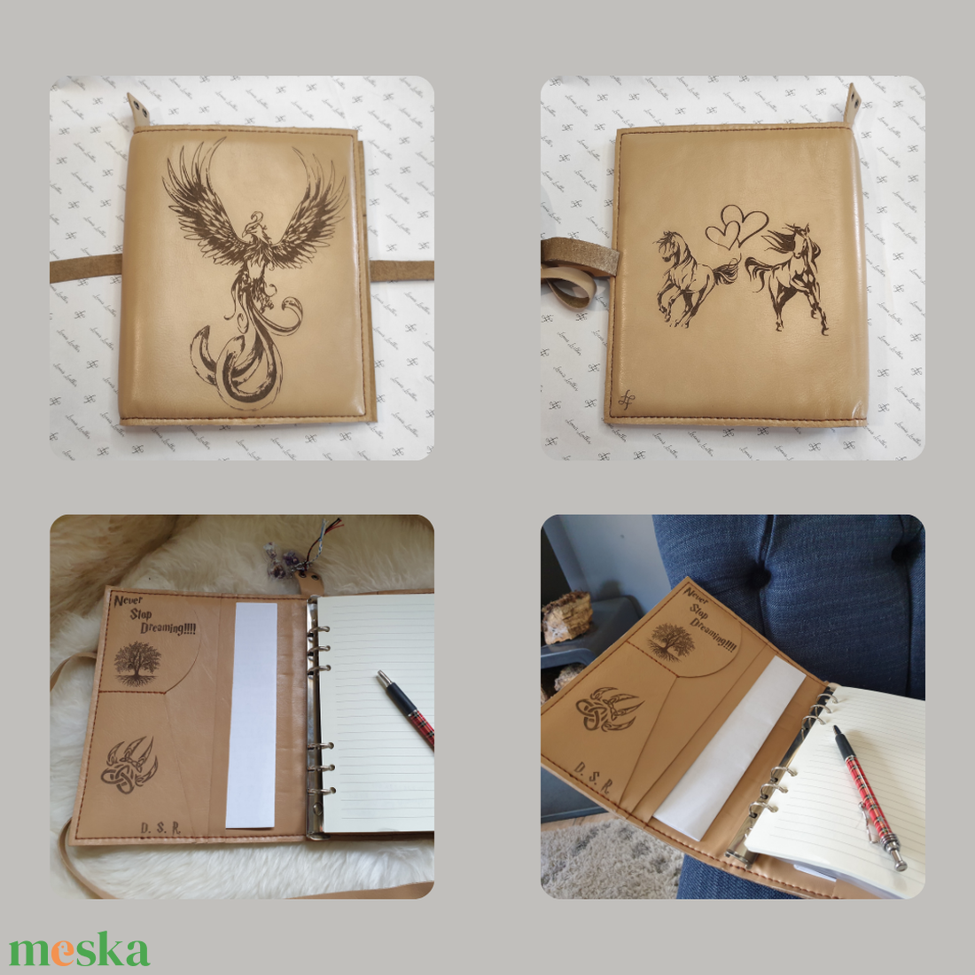 Masterpiece Bőr Gyűrűs Mappa � A Te Történeted Bőrbe Zárva (Teljesen Egyedi Műalkotás) - otthon & életmód - papír, írószer - mappa - Meska.hu