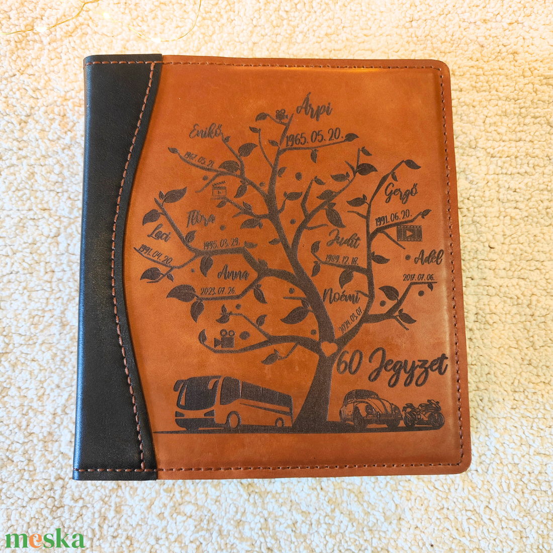 Masterpiece Bőr Gyűrűs Mappa � A Te Történeted Bőrbe Zárva (Teljesen Egyedi Műalkotás) - otthon & életmód - papír, írószer - mappa - Meska.hu