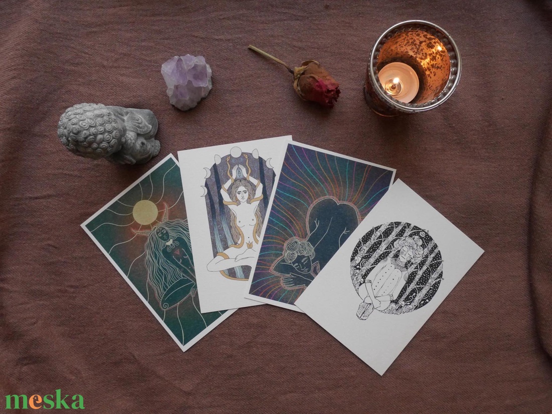 Self love2 - 4 db képeslap -  - Meska.hu