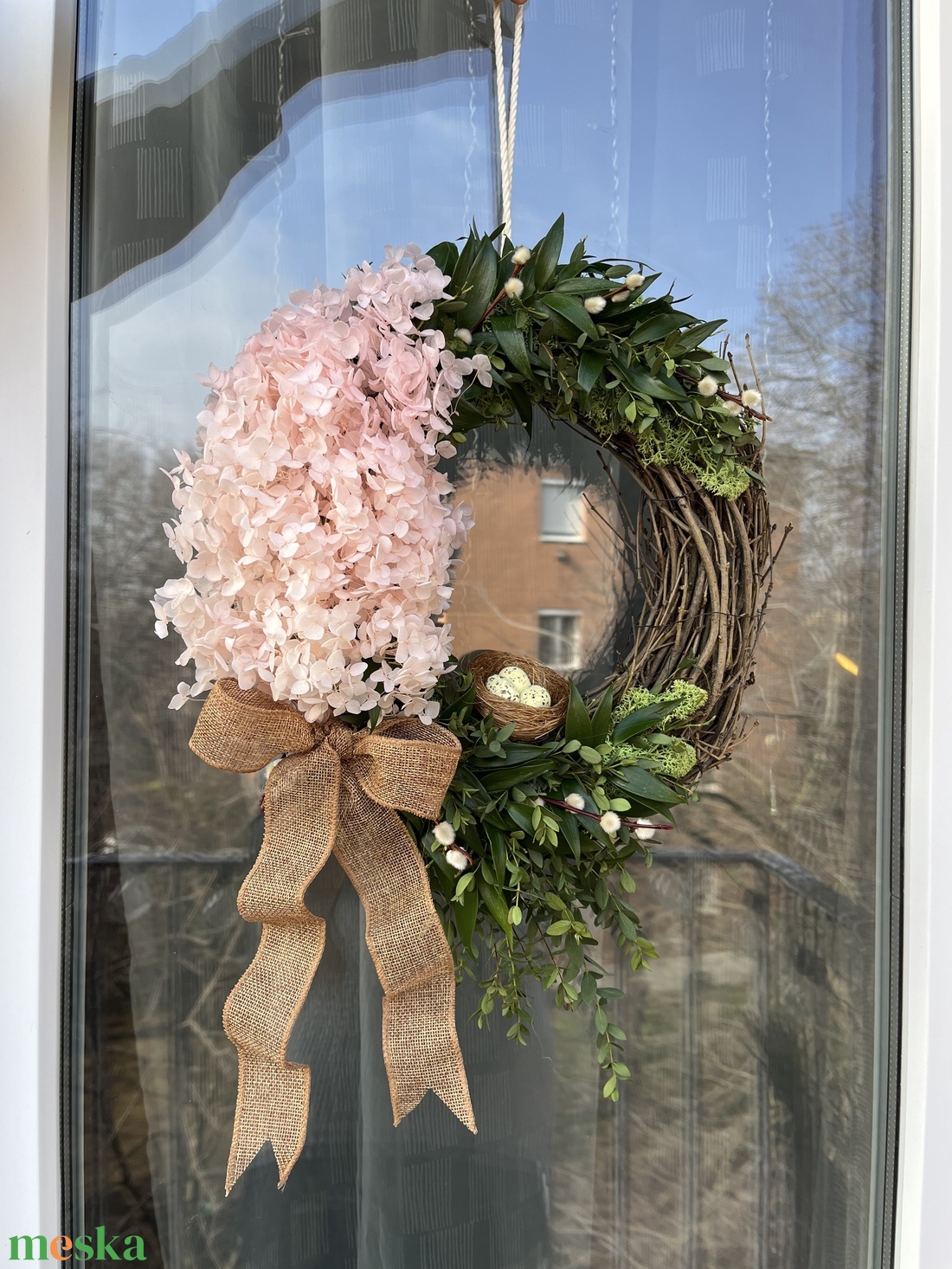 Tavaszi ajtókopogtató - otthon & életmód - dekoráció - ajtó- és ablak dekoráció - ajtódísz & kopogtató - Meska.hu