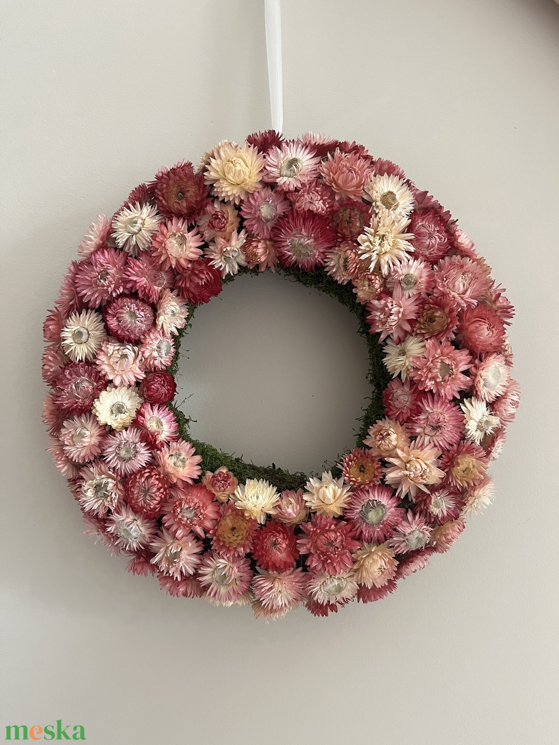 Virágos ajtó- vagy ablakdísz - otthon & életmód - dekoráció - ajtó- és ablak dekoráció - ajtódísz & kopogtató - Meska.hu