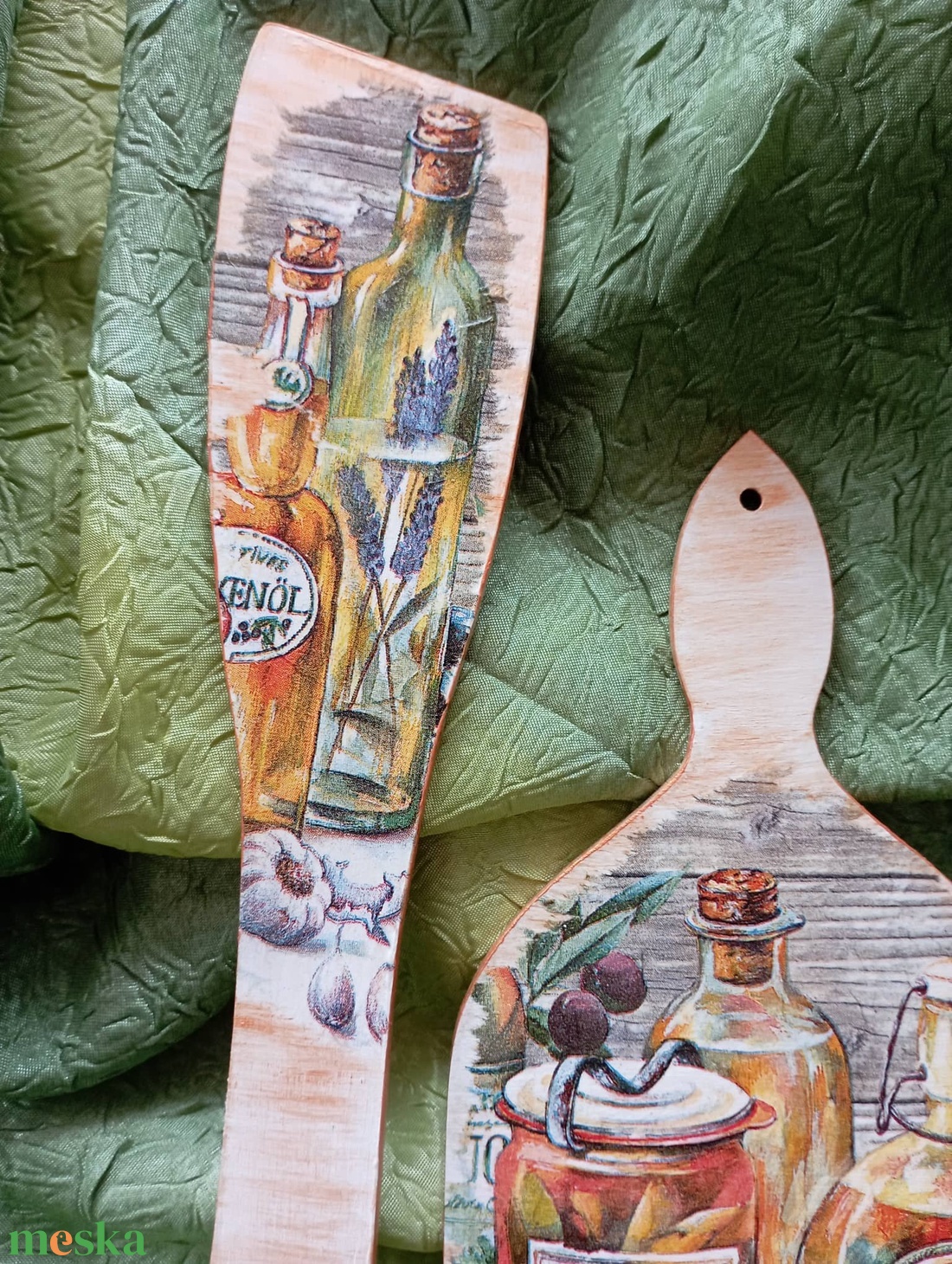 fakanál vágódeszkával 4 - otthon & életmód - konyhafelszerelés, tálalás - konyhai dekoráció - konyhai dísz - Meska.hu