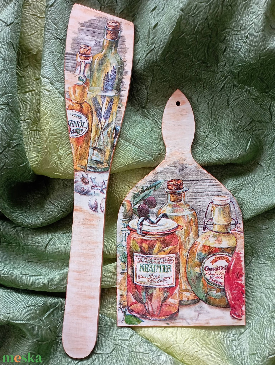 fakanál vágódeszkával 4 - otthon & életmód - konyhafelszerelés, tálalás - konyhai dekoráció - konyhai dísz - Meska.hu