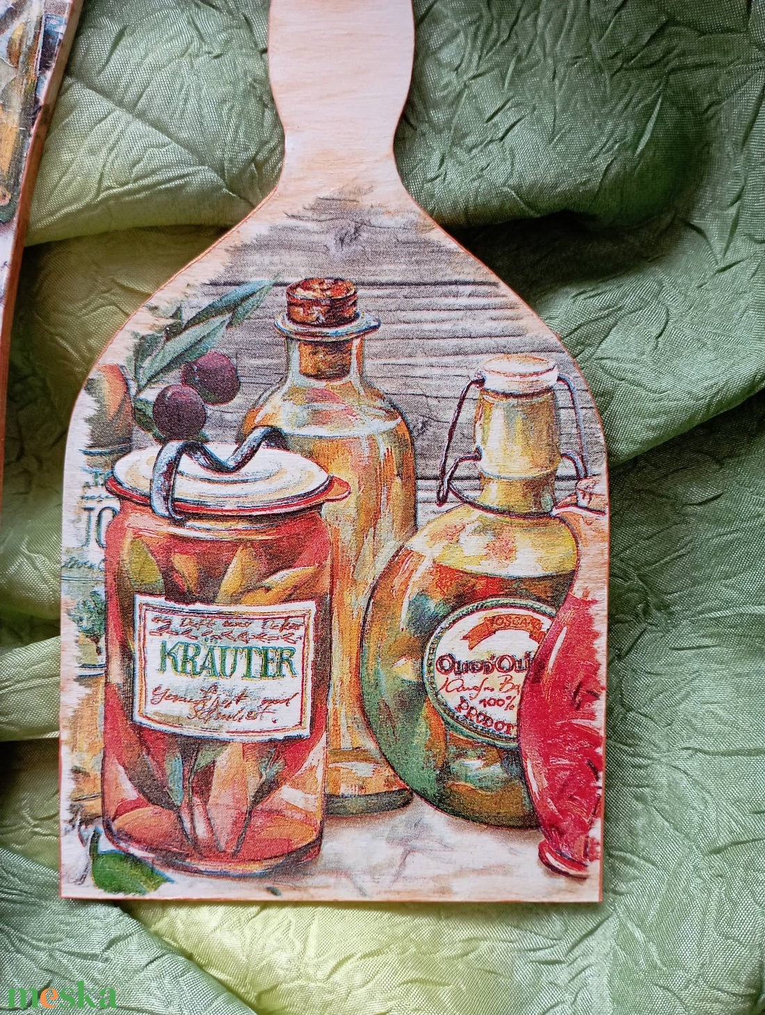 fakanál vágódeszkával 4 - otthon & életmód - konyhafelszerelés, tálalás - konyhai dekoráció - konyhai dísz - Meska.hu