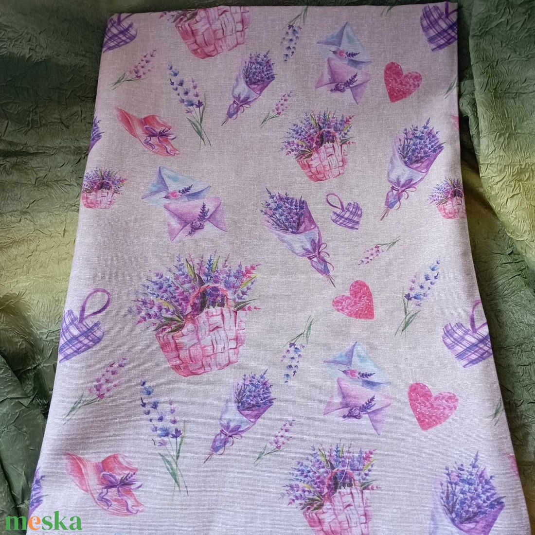 levendulás asztalterítő - otthon & életmód - konyhafelszerelés, tálalás - konyhai textil - szalvéta - Meska.hu