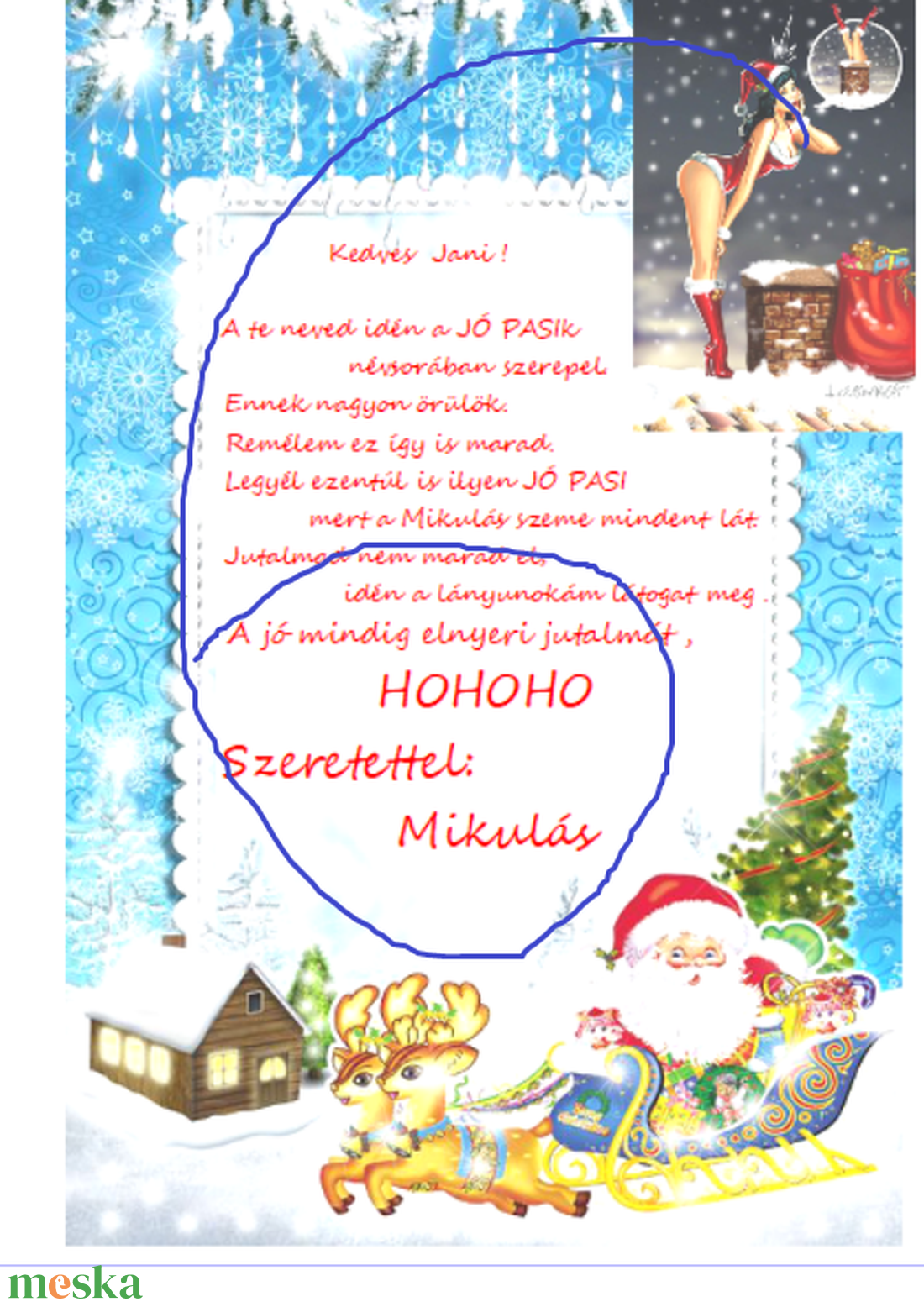 Levél a Mikulástól felnőtteknek - otthon & életmód - papír, írószer - Meska.hu Levél a Mikulástól felnőtteknek - otthon & életmód - papír, írószer - Meska.hu