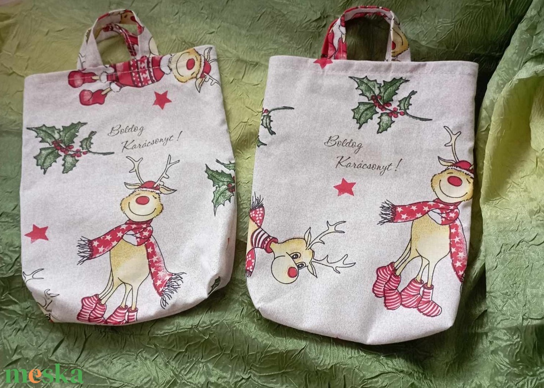 boldog karácsonyt ajándékátadó táska - karácsony - karácsonyi ajándékozás - karácsonyi ajándékcsomagolás - Meska.hu