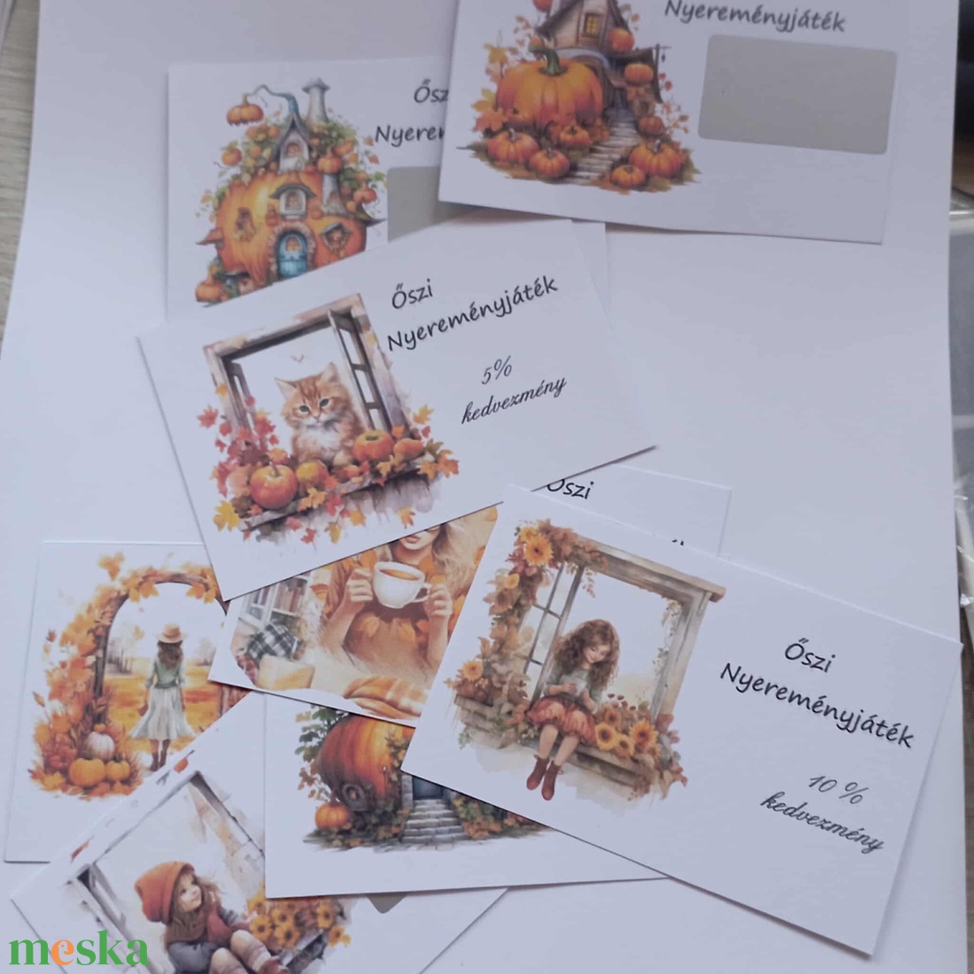 őszi kaparós kártyák - otthon & életmód - papír, írószer - ajándékozás kellékei - ajándék sorsjegy - Meska.hu őszi kaparós kártyák - otthon & életmód - papír, írószer - ajándékozás kellékei - ajándék sorsjegy - Meska.hu