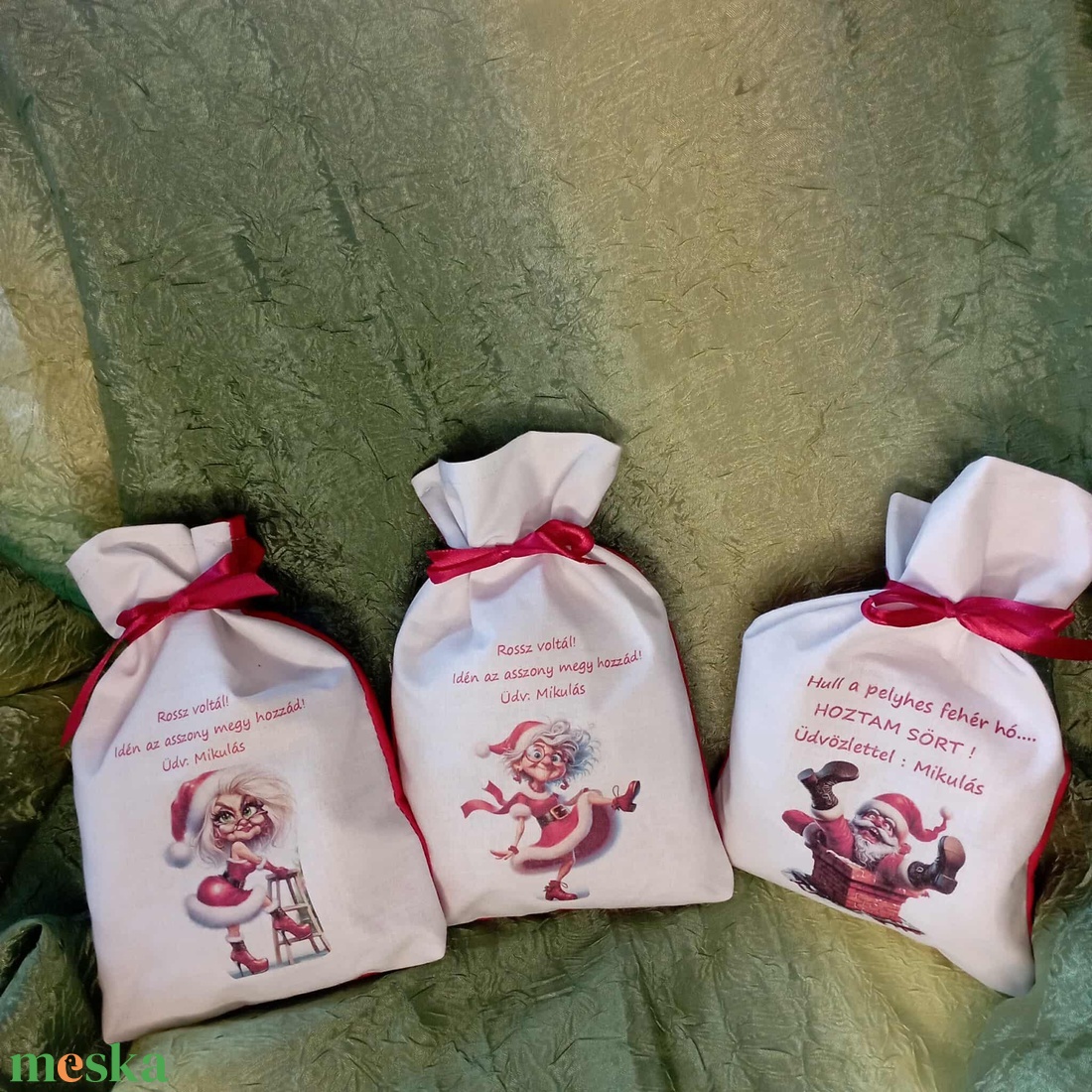 Mikuzsák felnőtteknek 1 - karácsony - mikulás - mikulás zsák - Meska.hu