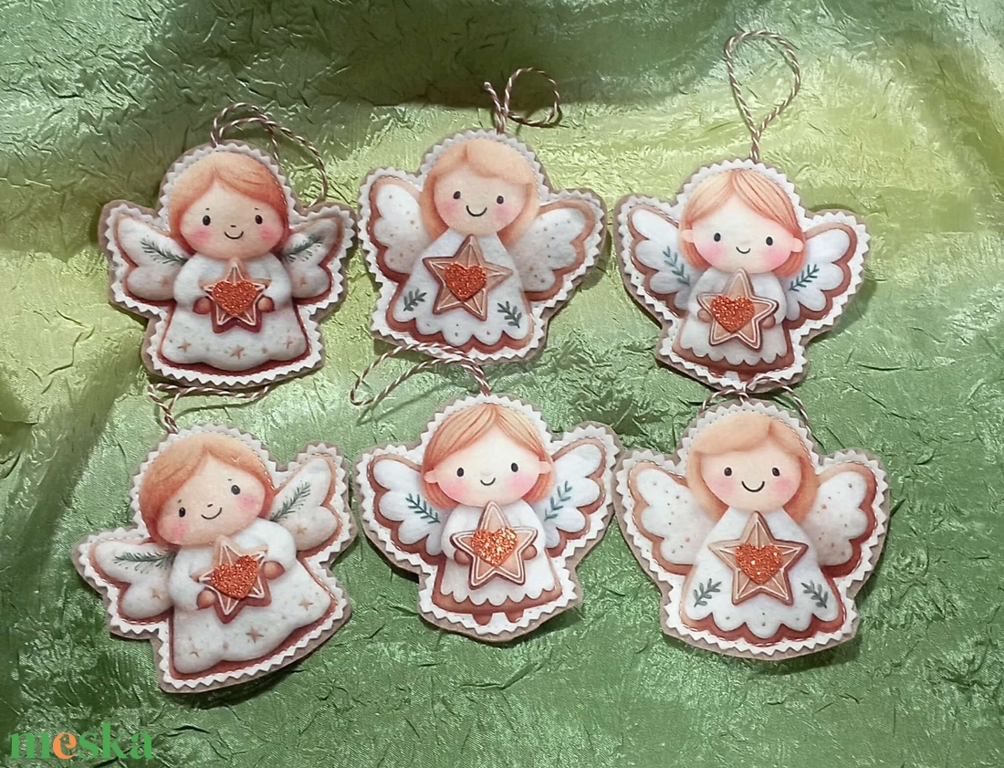 figurás karácsonyfadíszek 1 - karácsony - karácsonyi lakásdekoráció - karácsonyfadíszek - Meska.hu