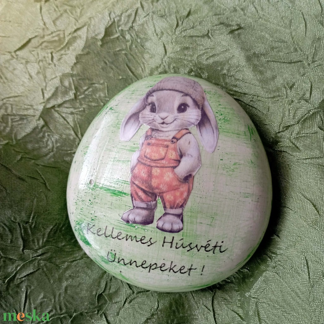 Húsvéti kavics  - ünnepi díszek, dekorációk - húsvéti díszek és dekorációk - húsvéti asztaldíszek - Meska.hu