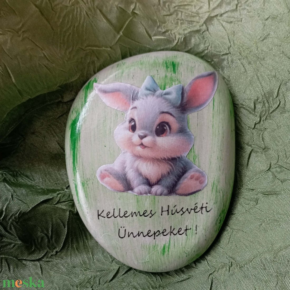 Húsvéti kavics  - ünnepi díszek, dekorációk - húsvéti díszek és dekorációk - húsvéti asztaldíszek - Meska.hu