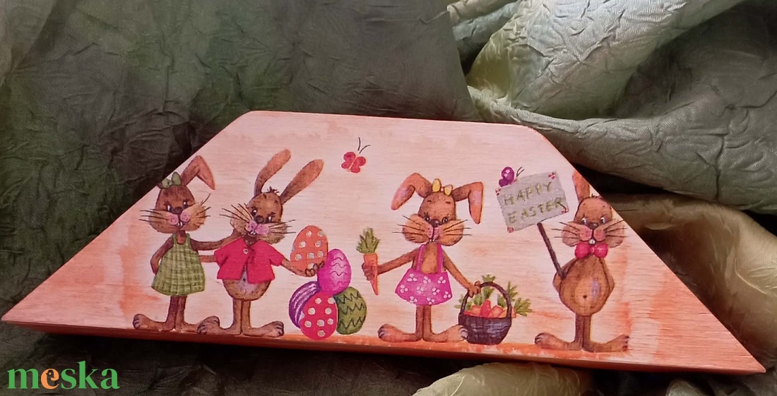 szalvétatartó nyuszis - otthon & életmód - konyhafelszerelés, tálalás - tálalás - szalvétatartó, szalvétagyűrű - Meska.hu