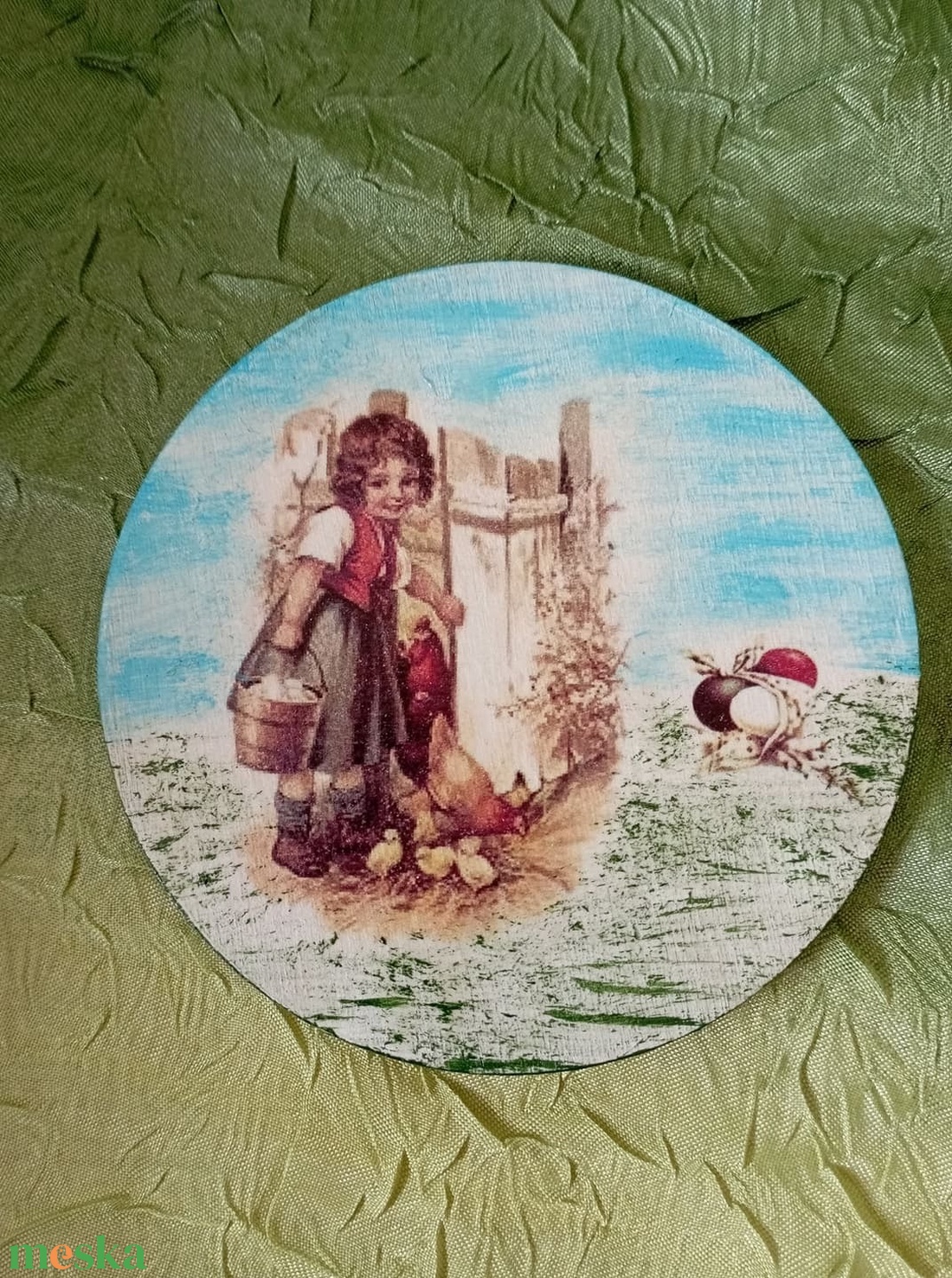 szalvétatartó húsvéti vintage - otthon & életmód - konyhafelszerelés, tálalás - tálalás - szalvétatartó, szalvétagyűrű - Meska.hu