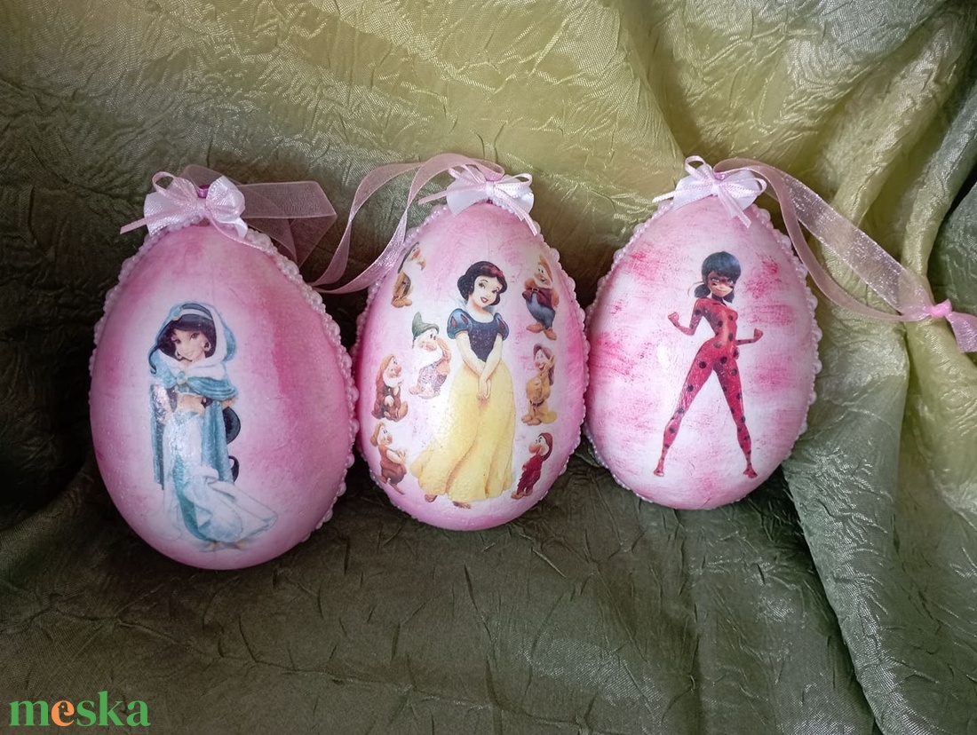 húsvéti mesetojás 1 - ünnepi díszek, dekorációk - húsvéti díszek és dekorációk - húsvéti tojás, hímestojás - Meska.hu