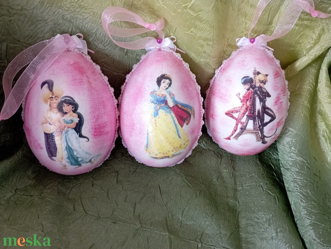 húsvéti mesetojás 1 - ünnepi díszek, dekorációk - húsvéti díszek és dekorációk - húsvéti tojás, hímestojás - Meska.hu