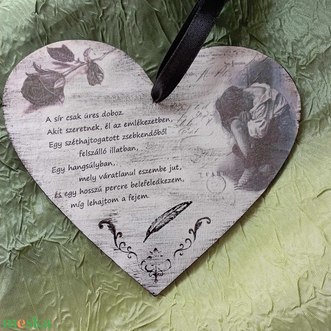 Szív a temetőbe4 - otthon & életmód - vallás - temetkezési tárgy - sírtábla - Meska.hu