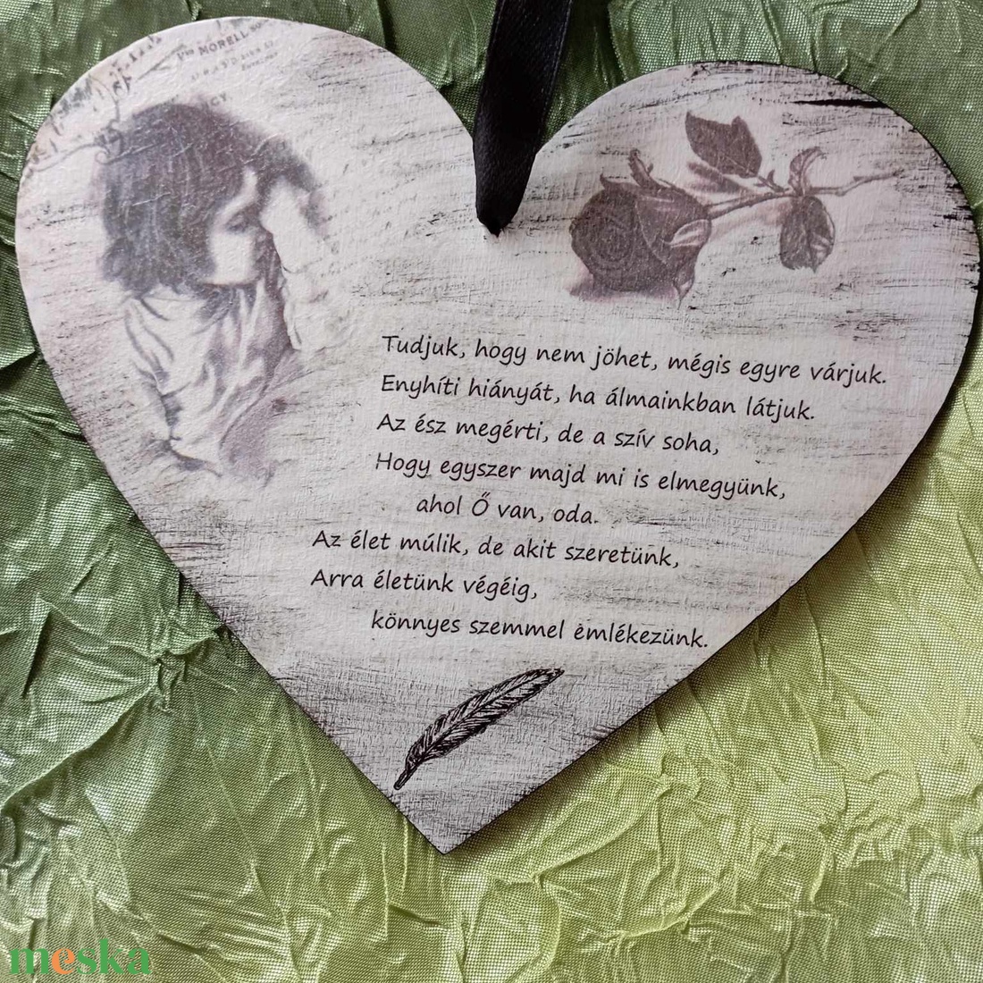 Szív a temetőbe4 - otthon & életmód - vallás - temetkezési tárgy - sírtábla - Meska.hu