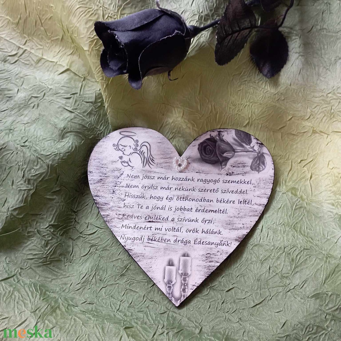 Szív a temetőbe5 - otthon & életmód - vallás - temetkezési tárgy - sírtábla - Meska.hu