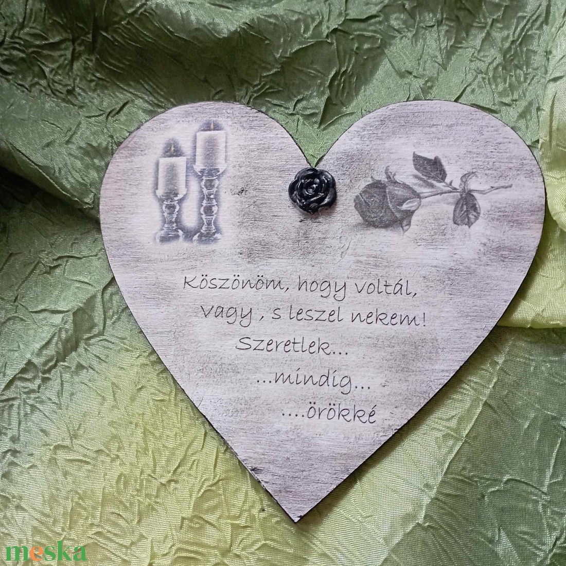 Szív a temetőbe5 - otthon & életmód - vallás - temetkezési tárgy - sírtábla - Meska.hu