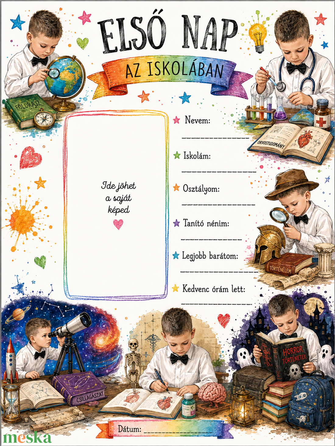 Egyedi Harmadikos lettem emléklap � saját fotóval - otthon & életmód - dekoráció - kép & falikép - plakát - Meska.hu