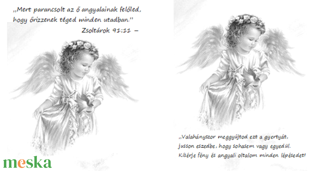  angyal gyertya - otthon & életmód - gyertya, illat, aroma - gyertya - Meska.hu