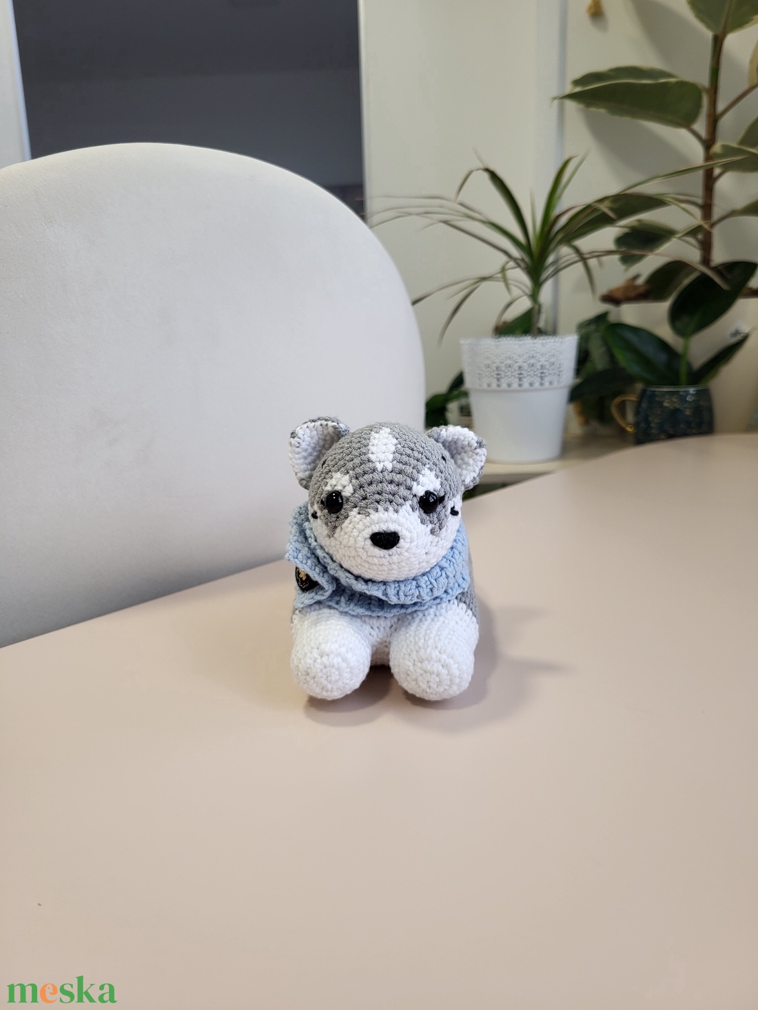 Szibériai husky kiskutya - játék & sport - plüssállat & játékfigura - kutya - Meska.hu