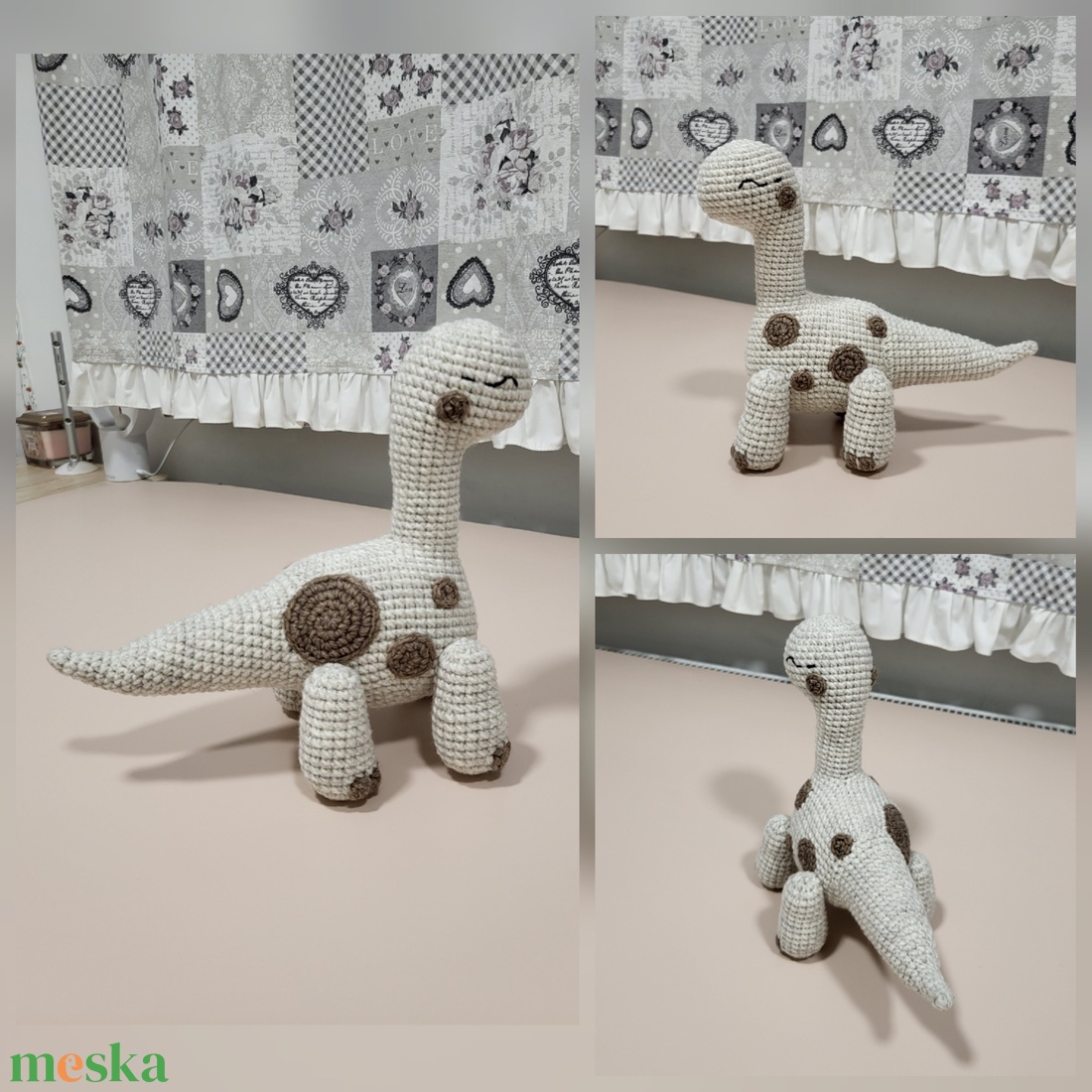 Hosszú nyakú dínó - játék & sport - plüssállat & játékfigura - plüss dínók - Meska.hu