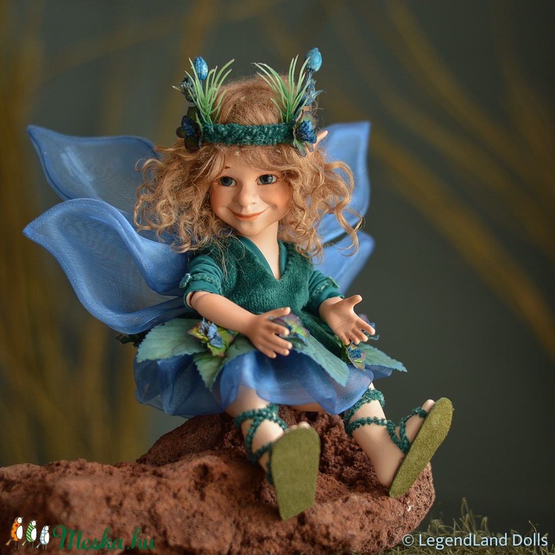 MURIEL tengeri tündér nosztalgia porcelánbaba, porcelán baba -  - Meska.hu