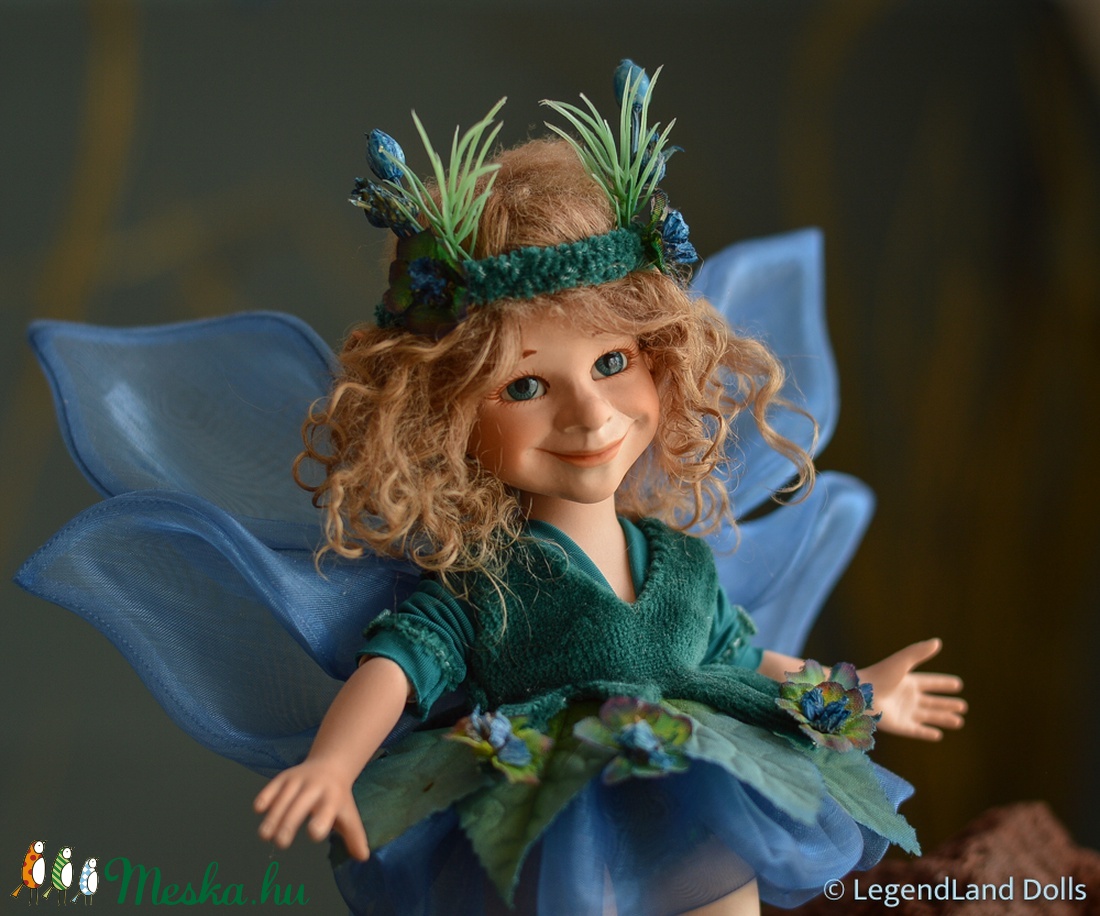 MURIEL tengeri tündér nosztalgia porcelánbaba, porcelán baba -  - Meska.hu