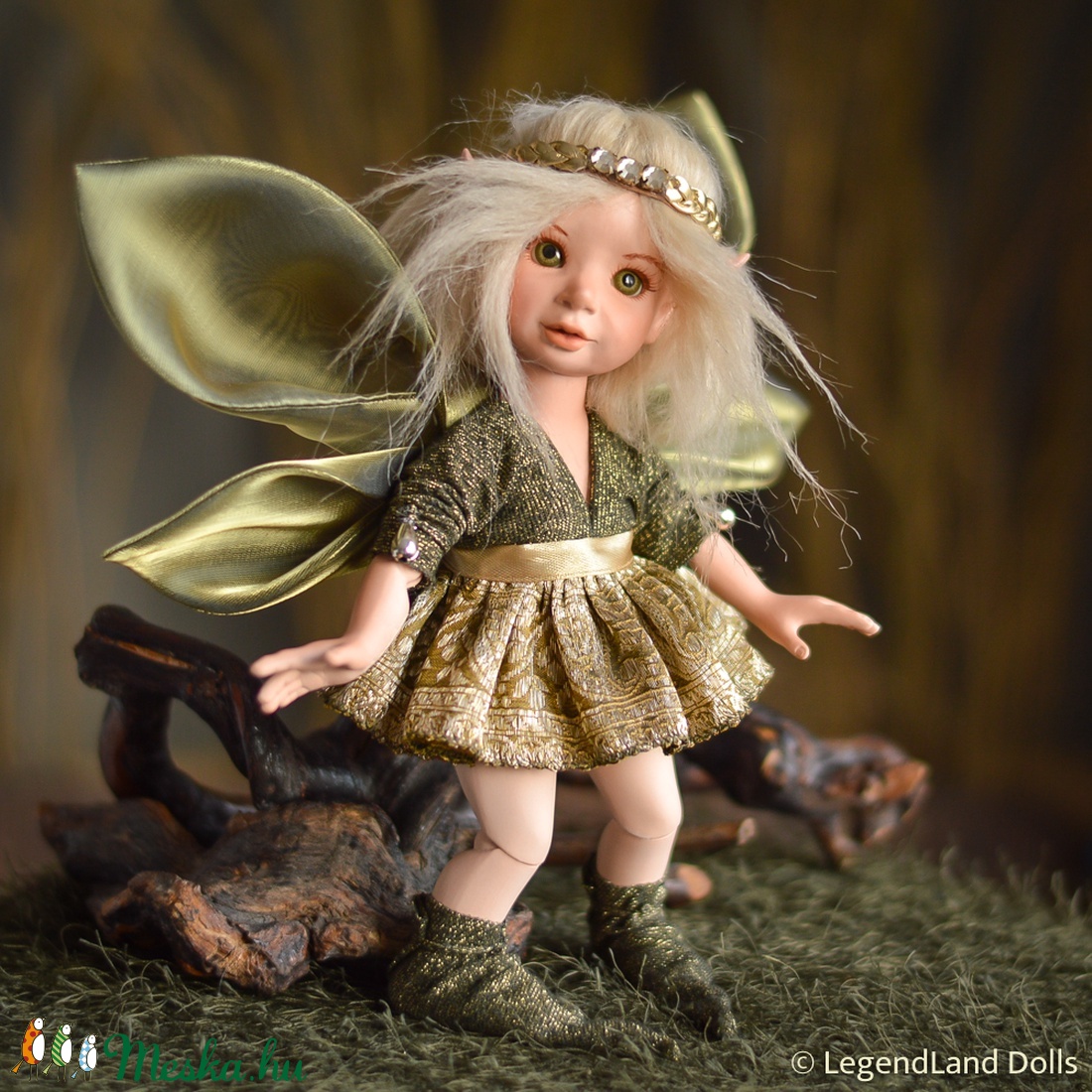 ELSA az új év tündére - nosztalgia porcelánbaba, porcelán baba -  - Meska.hu