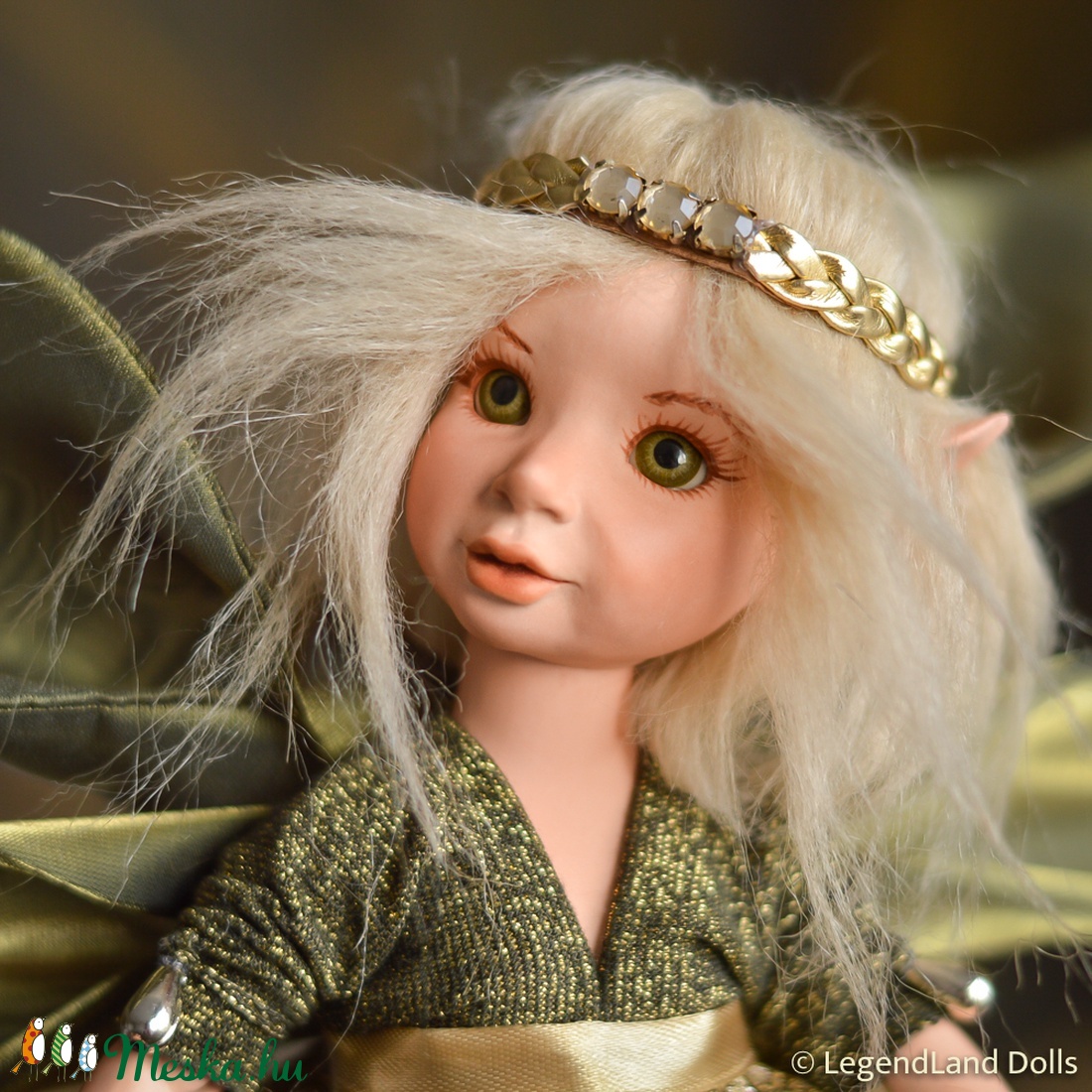 ELSA az új év tündére - nosztalgia porcelánbaba, porcelán baba -  - Meska.hu