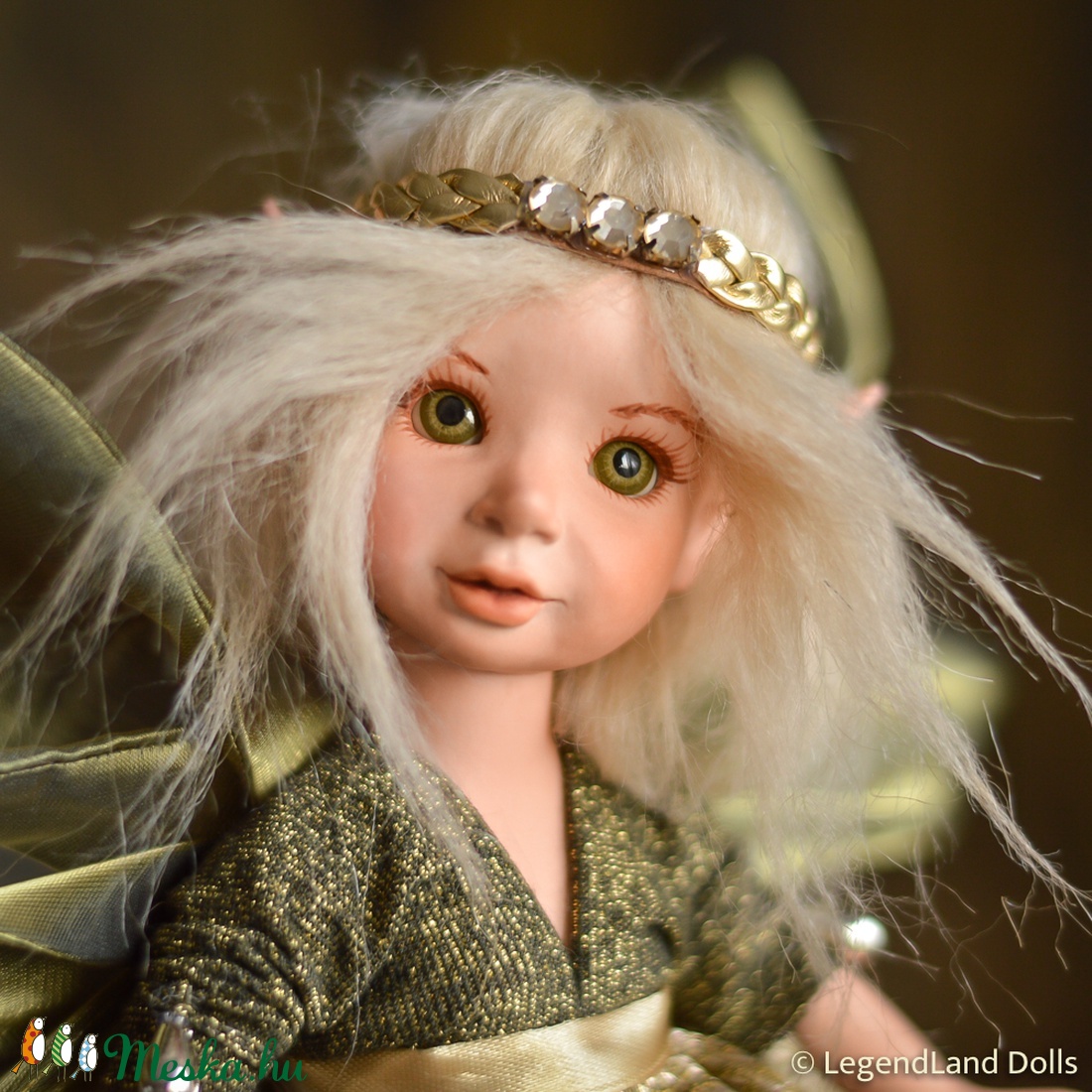 ELSA az új év tündére - nosztalgia porcelánbaba, porcelán baba -  - Meska.hu