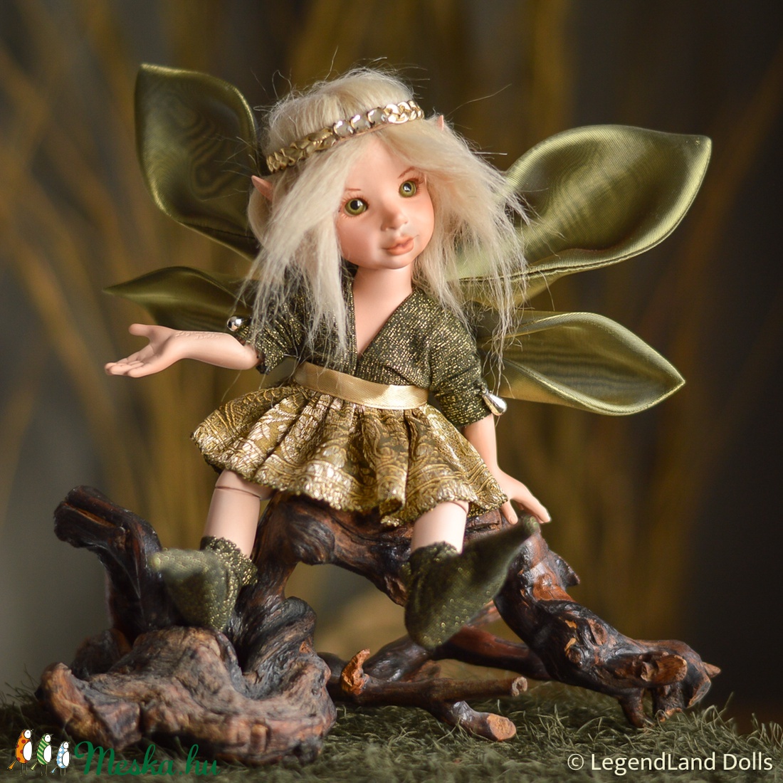 ELSA az új év tündére - nosztalgia porcelánbaba, porcelán baba -  - Meska.hu