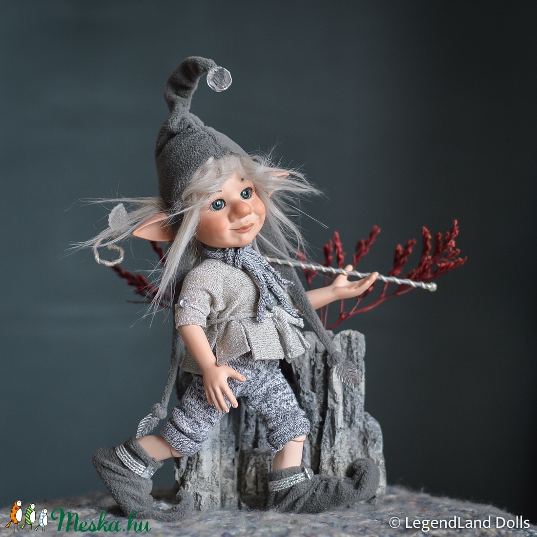 FINN csillagvándor manó, nosztalgia porcelánbaba, porcelán baba -  - Meska.hu