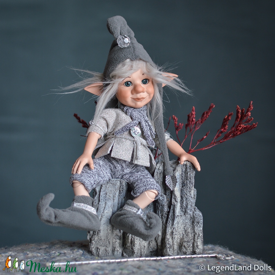 FINN csillagvándor manó, nosztalgia porcelánbaba, porcelán baba -  - Meska.hu