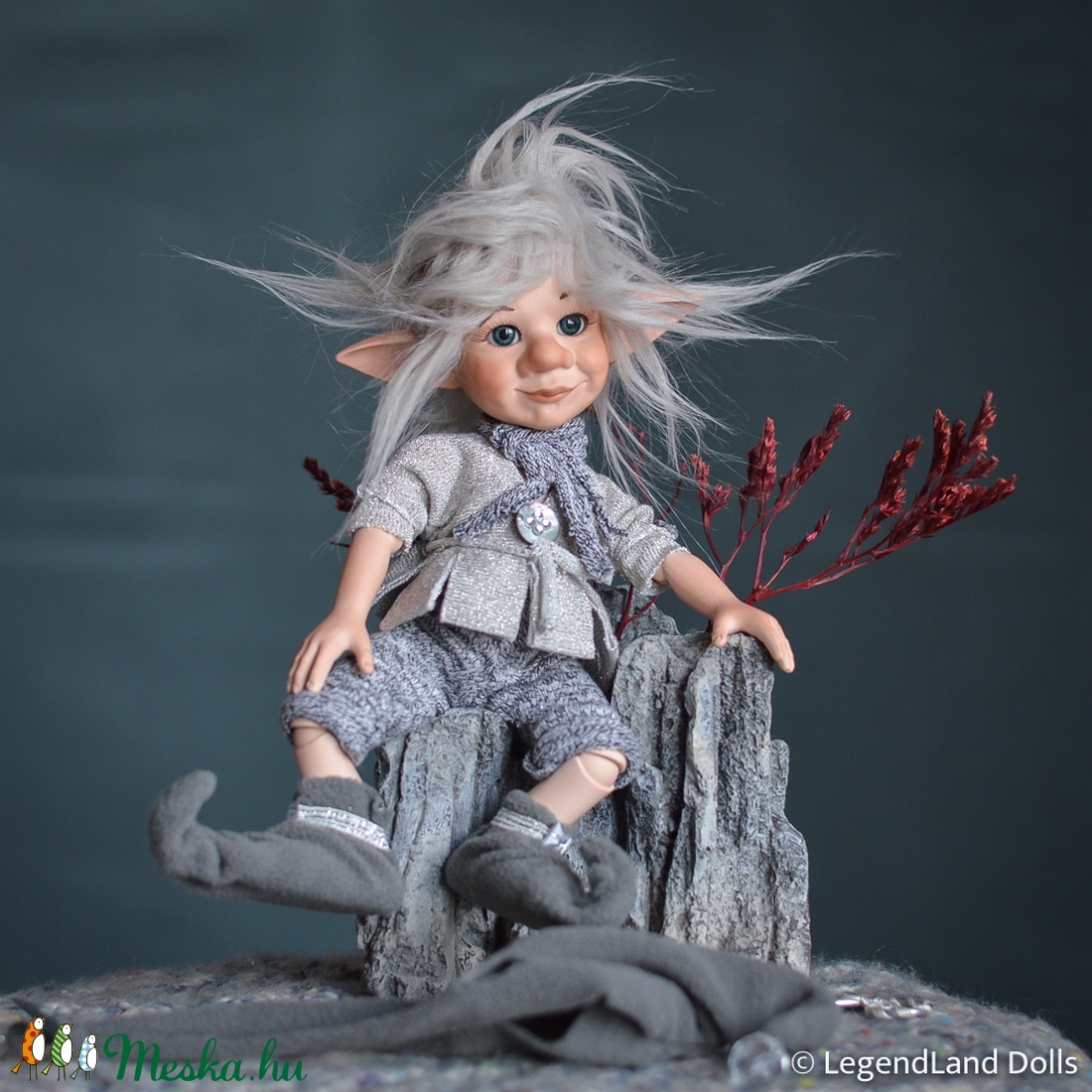 FINN csillagvándor manó, nosztalgia porcelánbaba, porcelán baba -  - Meska.hu