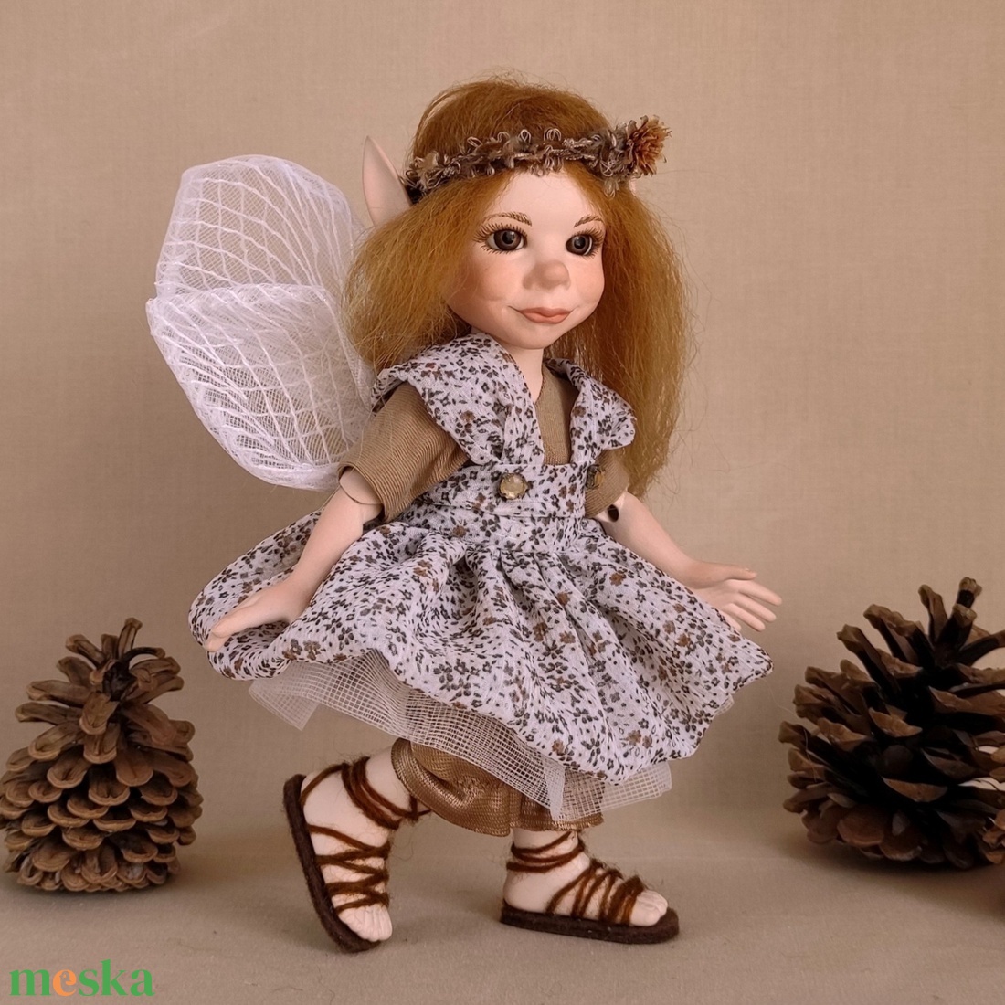 Egyedi tündérke: BEJKE - porcelán, mozgatható - otthon & életmód - dekoráció - manók - Meska.hu