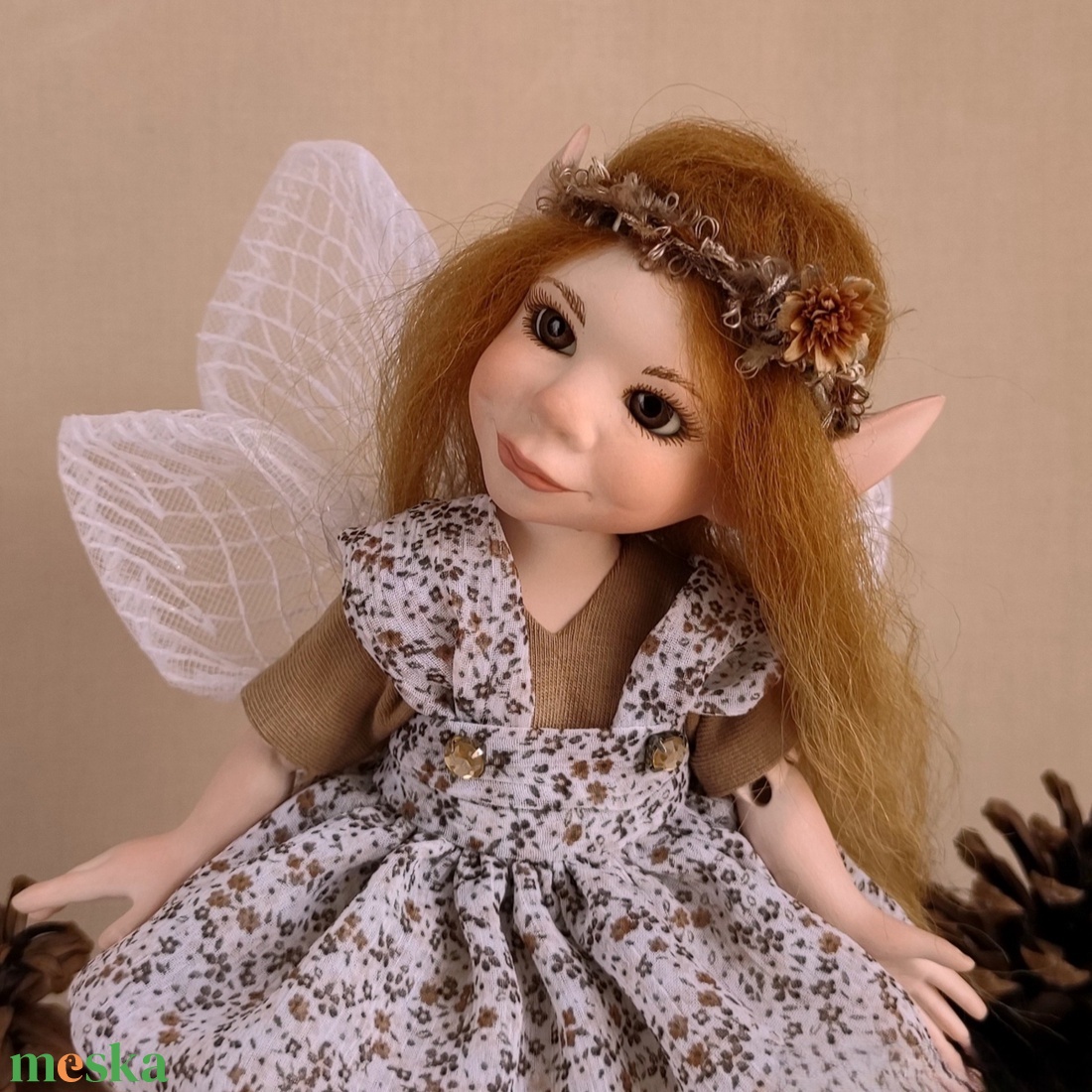 Egyedi tündérke: BEJKE - porcelán, mozgatható - otthon & életmód - dekoráció - manók - Meska.hu