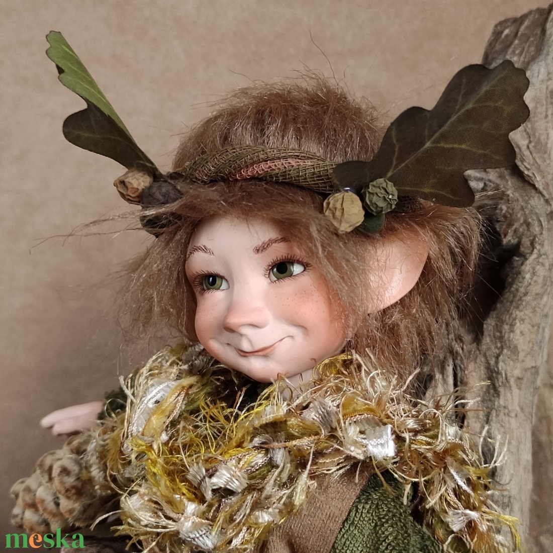 Erdei vándor manó: ZAORLINN - porcelán, mozgatható  - otthon & életmód - dekoráció - manók - Meska.hu