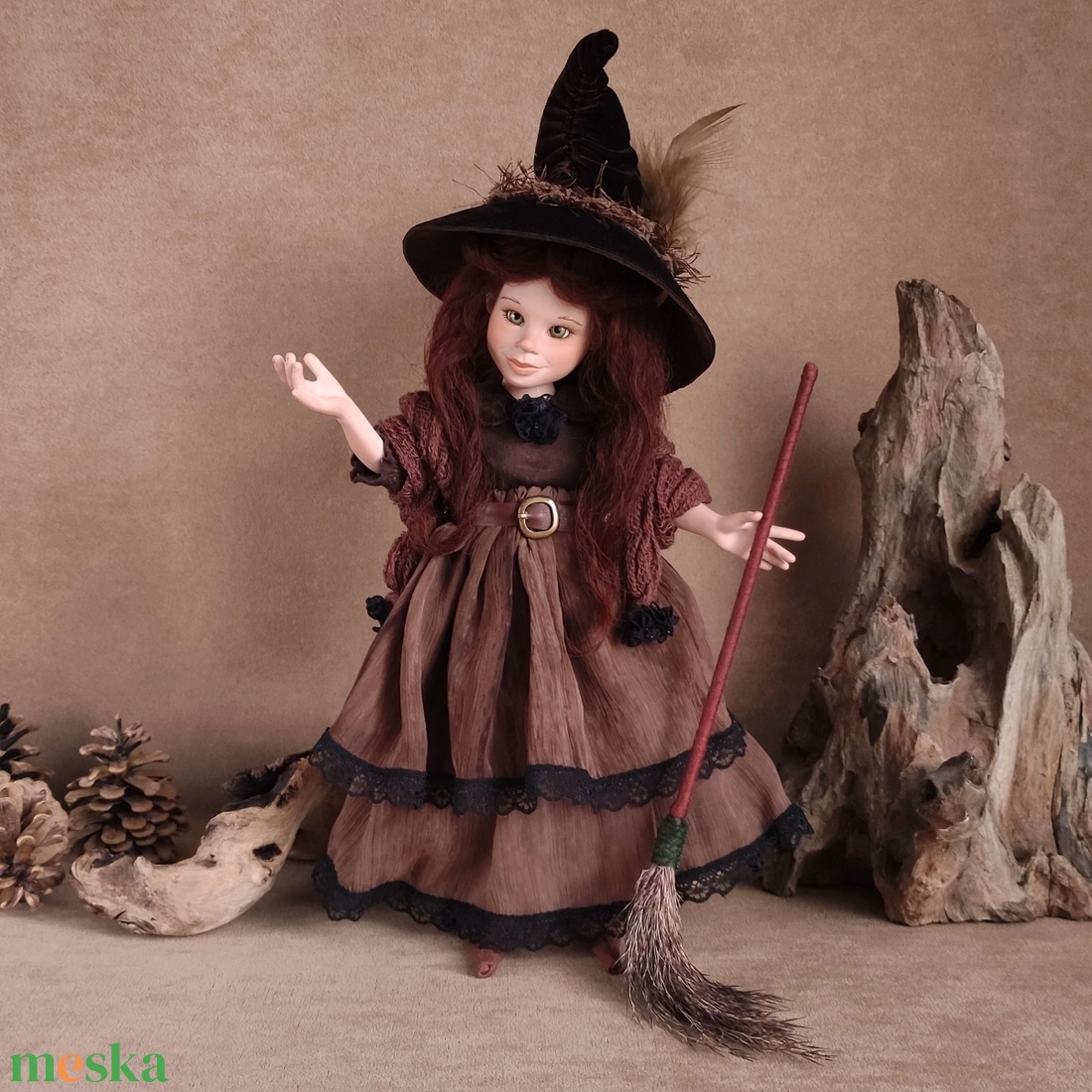 GLINDA - egyedi tündéri boszorkány, porcelán - otthon & életmód - dekoráció - dísztárgy - Meska.hu