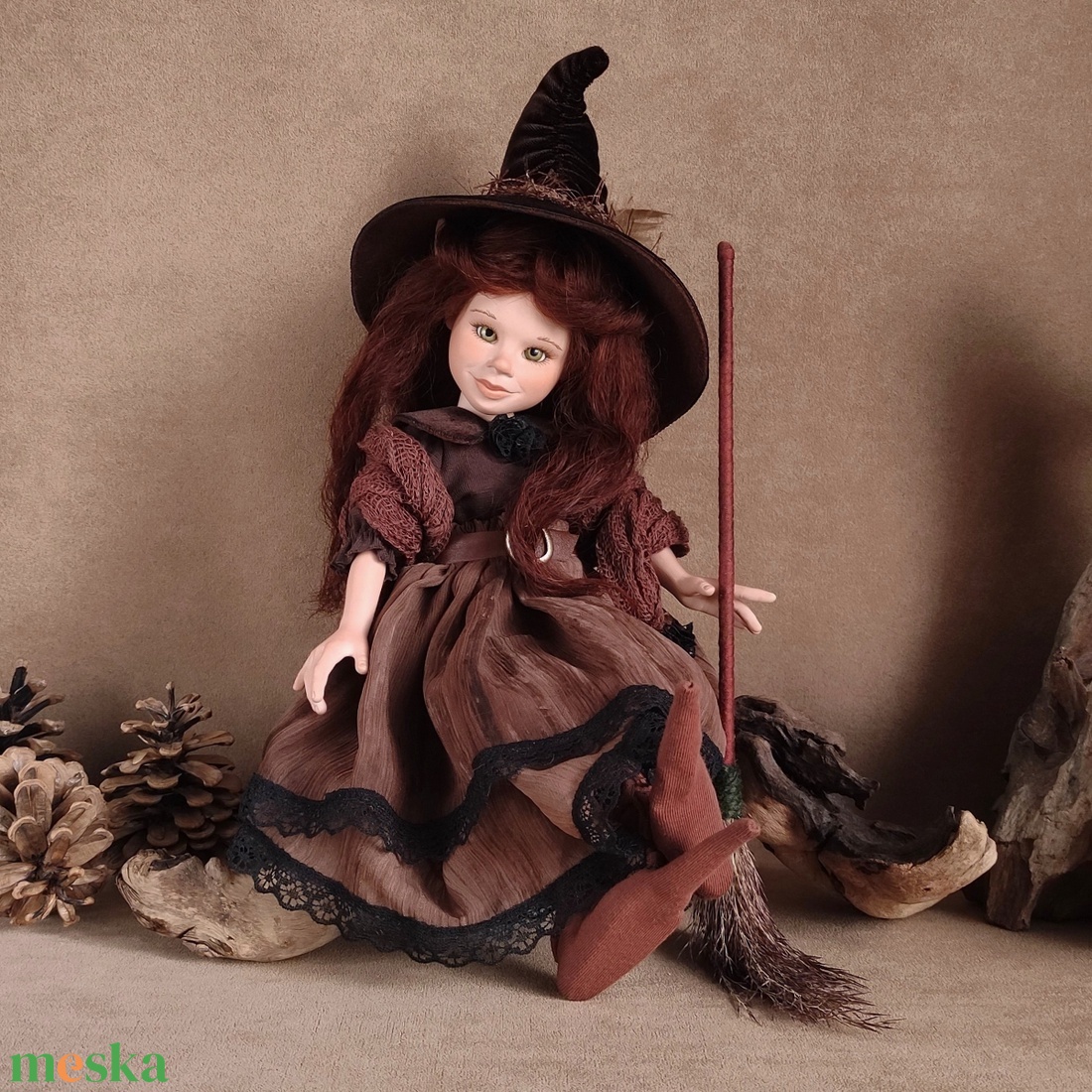 GLINDA - egyedi tündéri boszorkány, porcelán - otthon & életmód - dekoráció - dísztárgy - Meska.hu