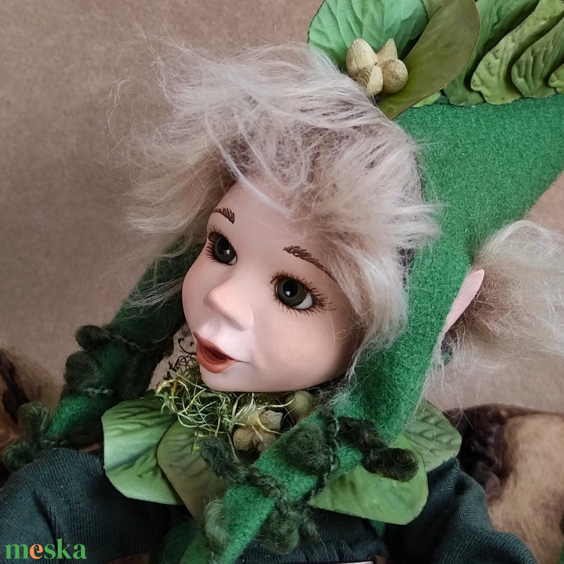 Vízi manócska: KROKORNÉL - porcelán, mozgatható  - otthon & életmód - dekoráció - manók - Meska.hu