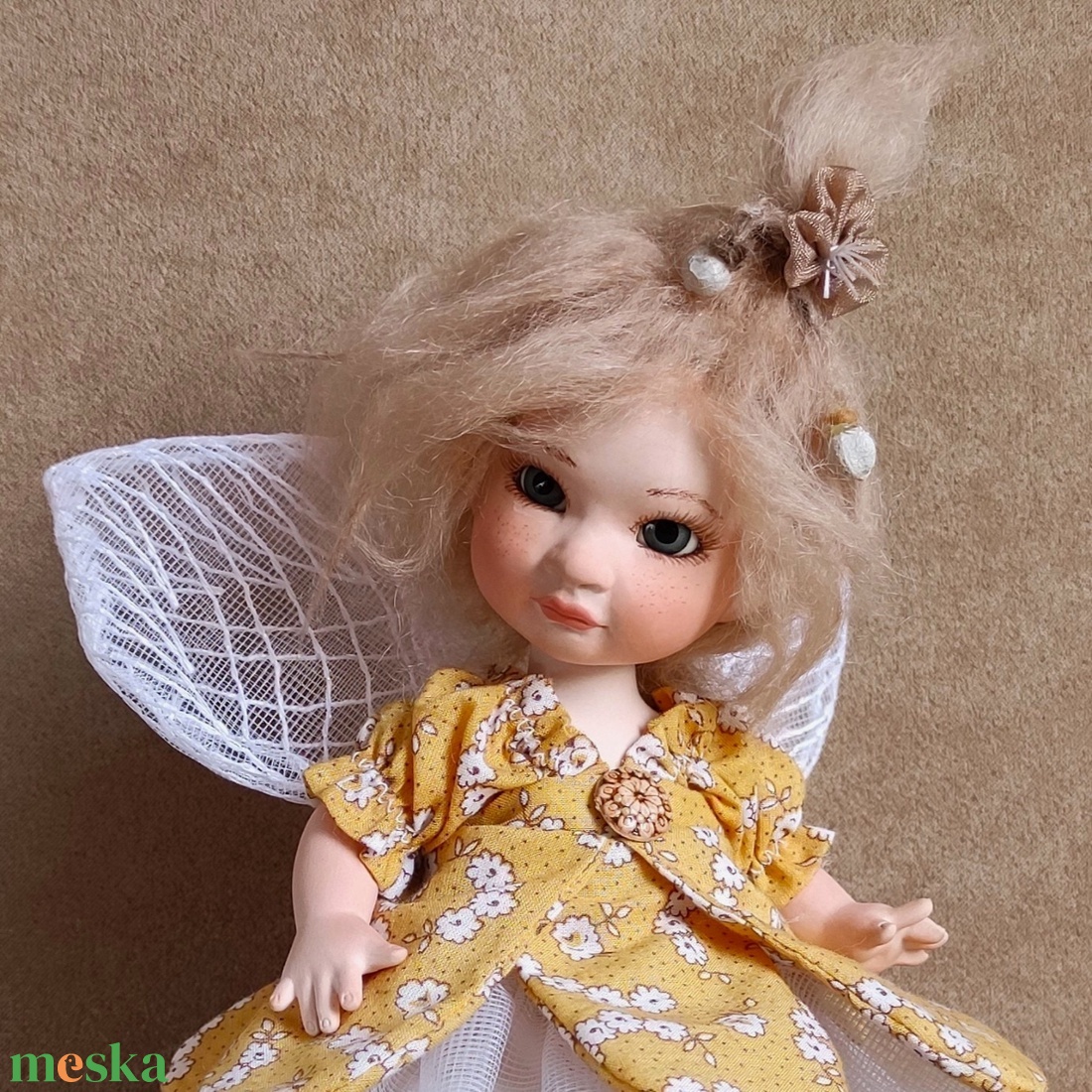 Napsugár tündérke: LIA - porcelán, mozgatható - otthon & életmód - dekoráció - manók - Meska.hu