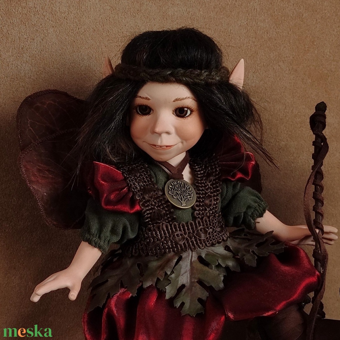 Vagány tündér: XENODIKÉ - porcelán, mozgatható - művészet - más művészeti ág - Meska.hu